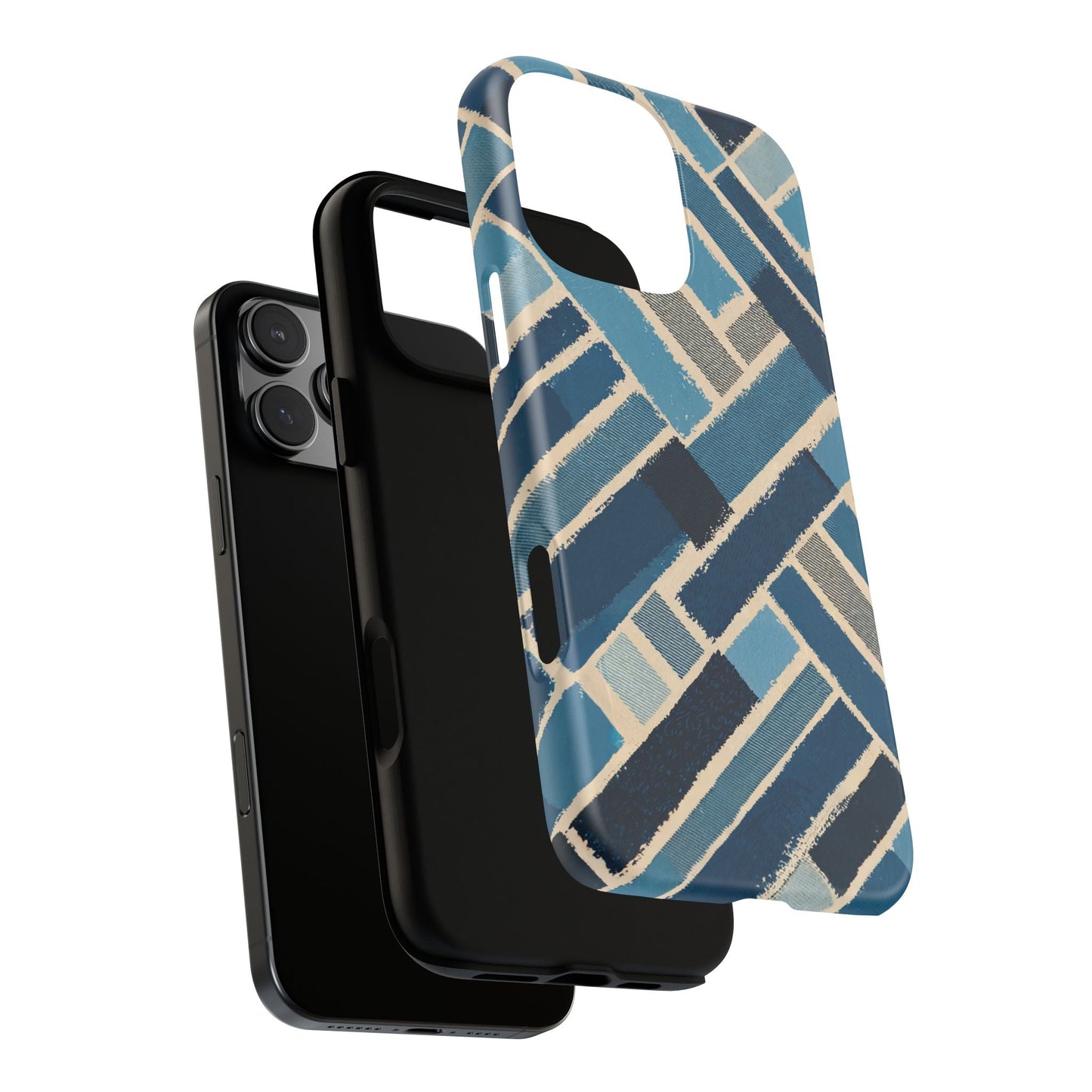 iphone case Abstract Denim Patchwork