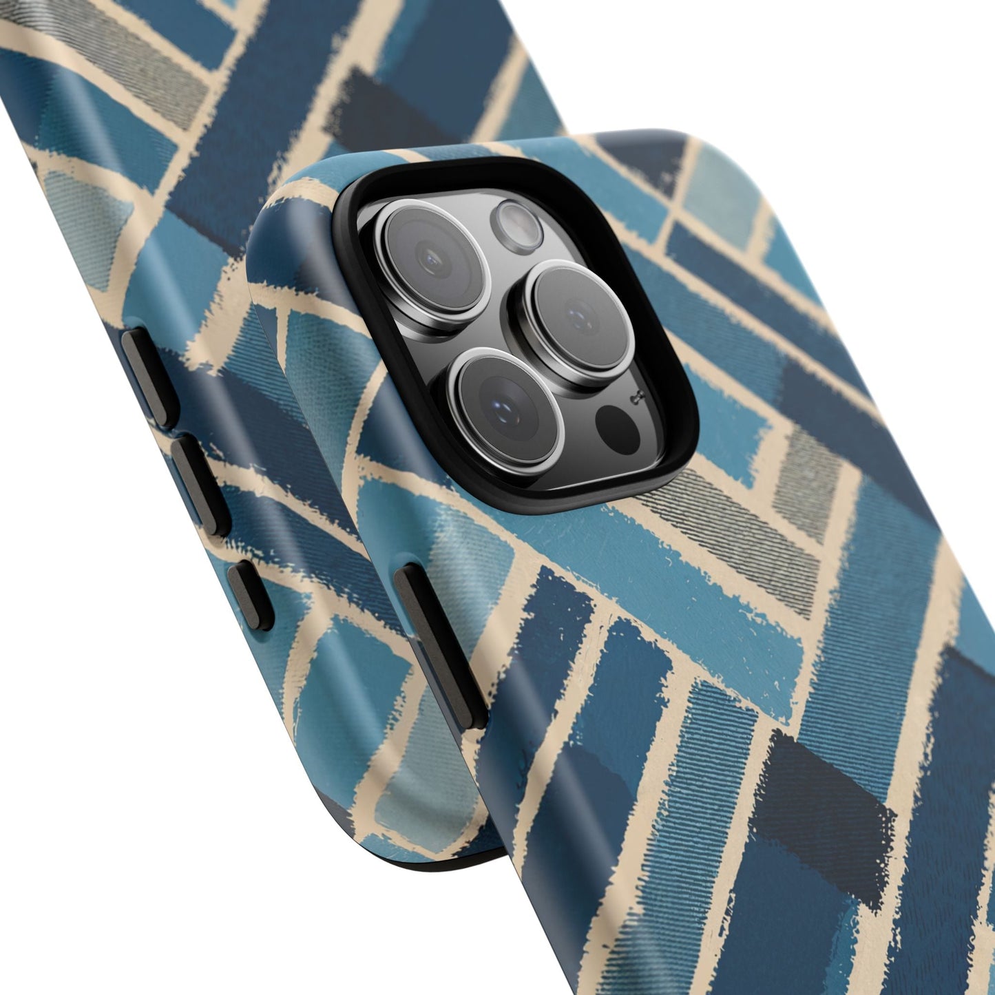 iphone case Abstract Denim Patchwork