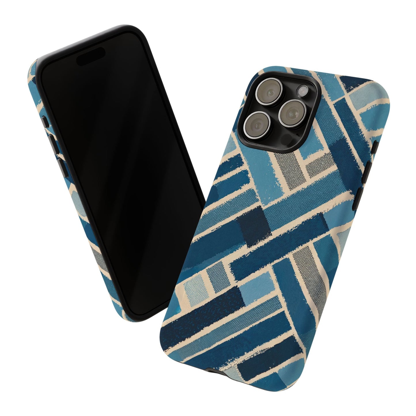 iphone case Abstract Denim Patchwork