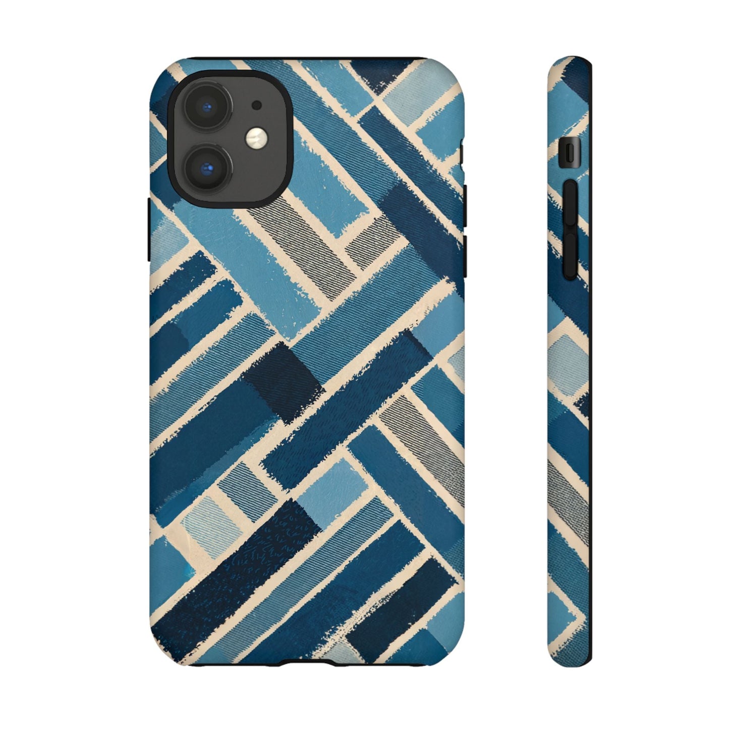 iphone case Abstract Denim Patchwork iPhone 11
