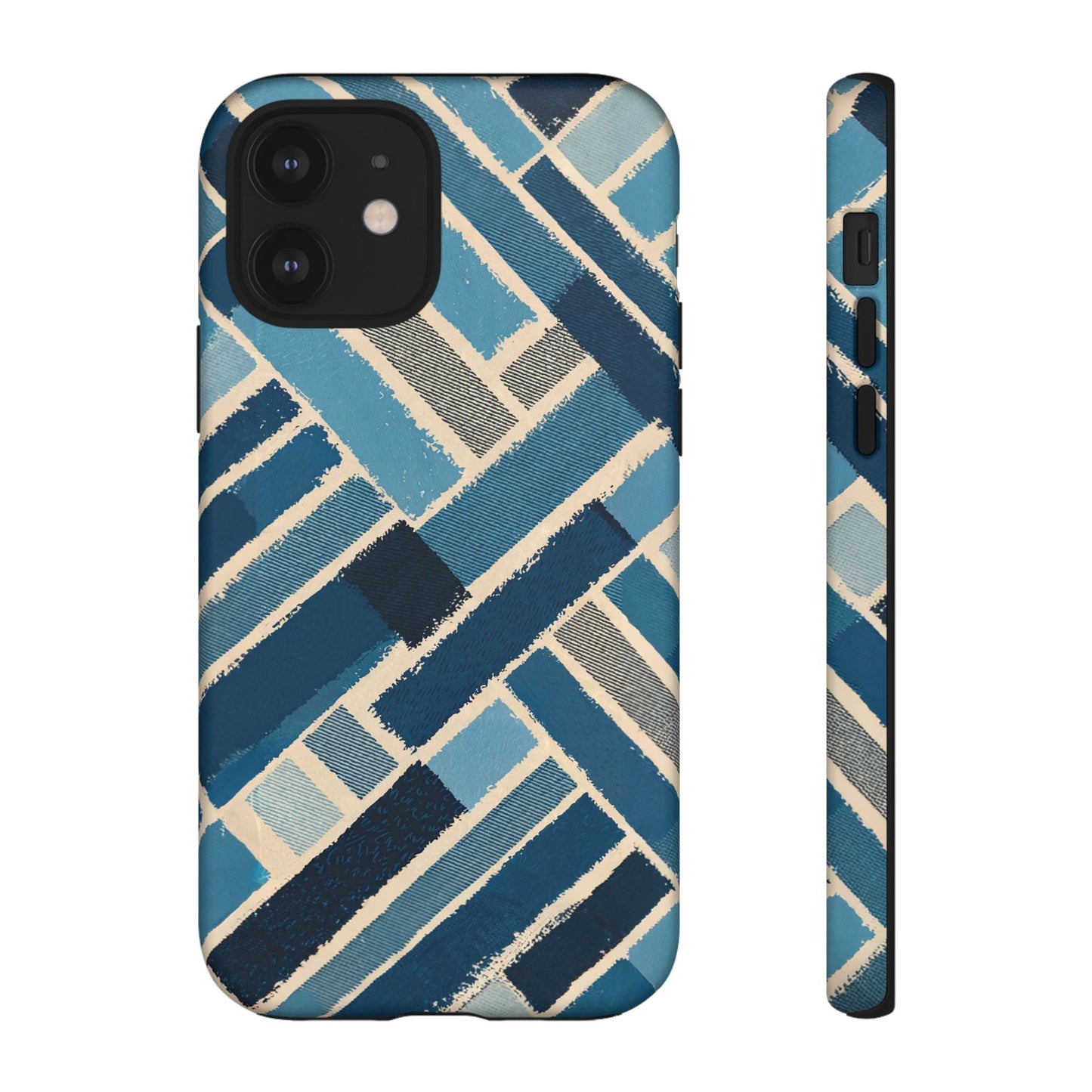 iphone case Abstract Denim Patchwork iPhone 12