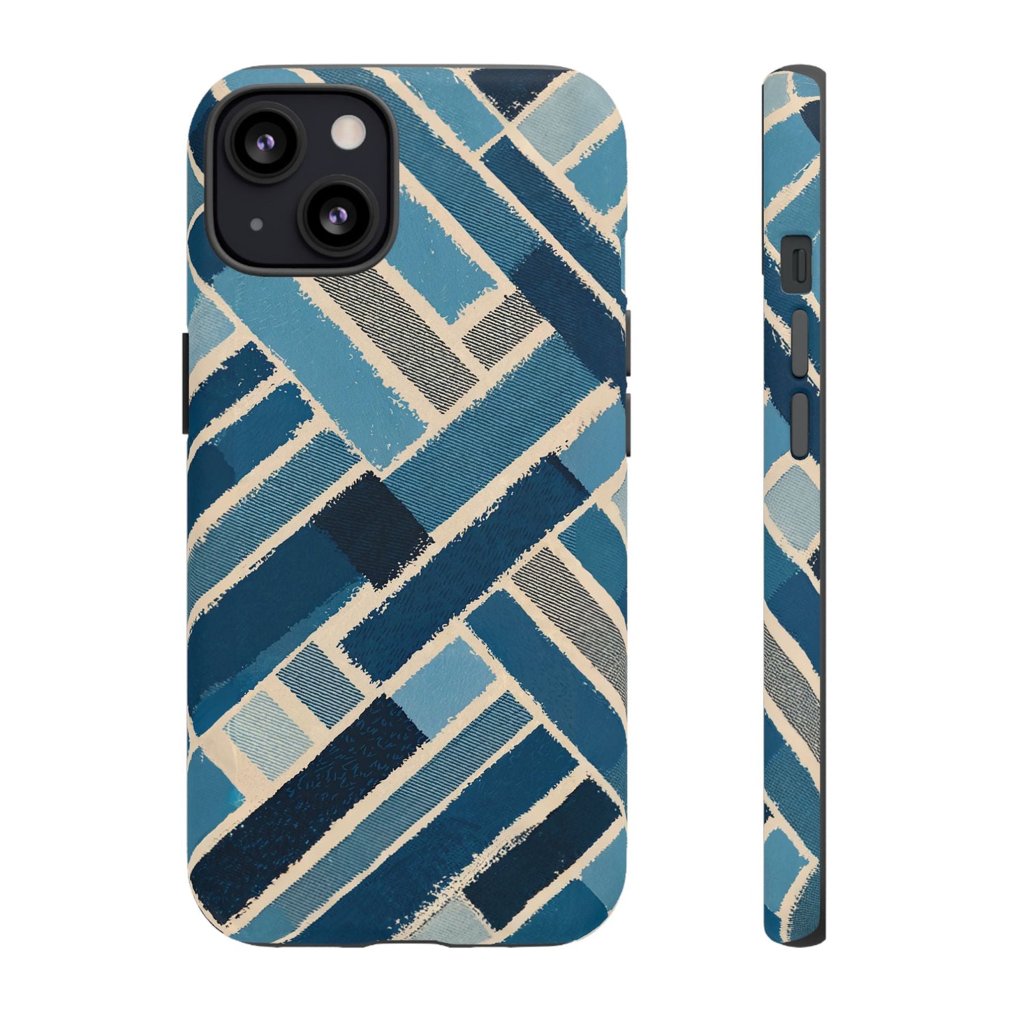 iphone case Abstract Denim Patchwork iPhone 13