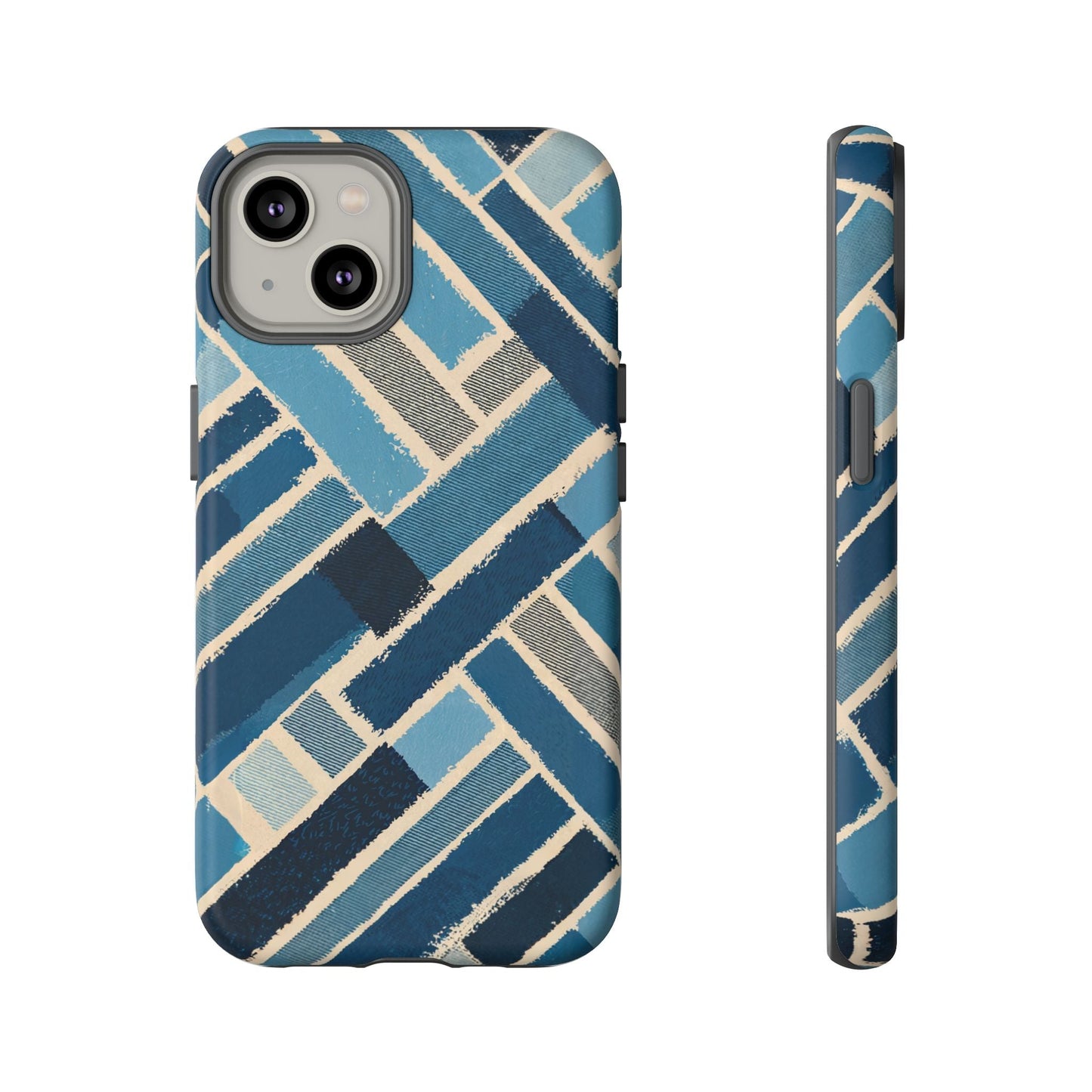 iphone case Abstract Denim Patchwork iPhone 14