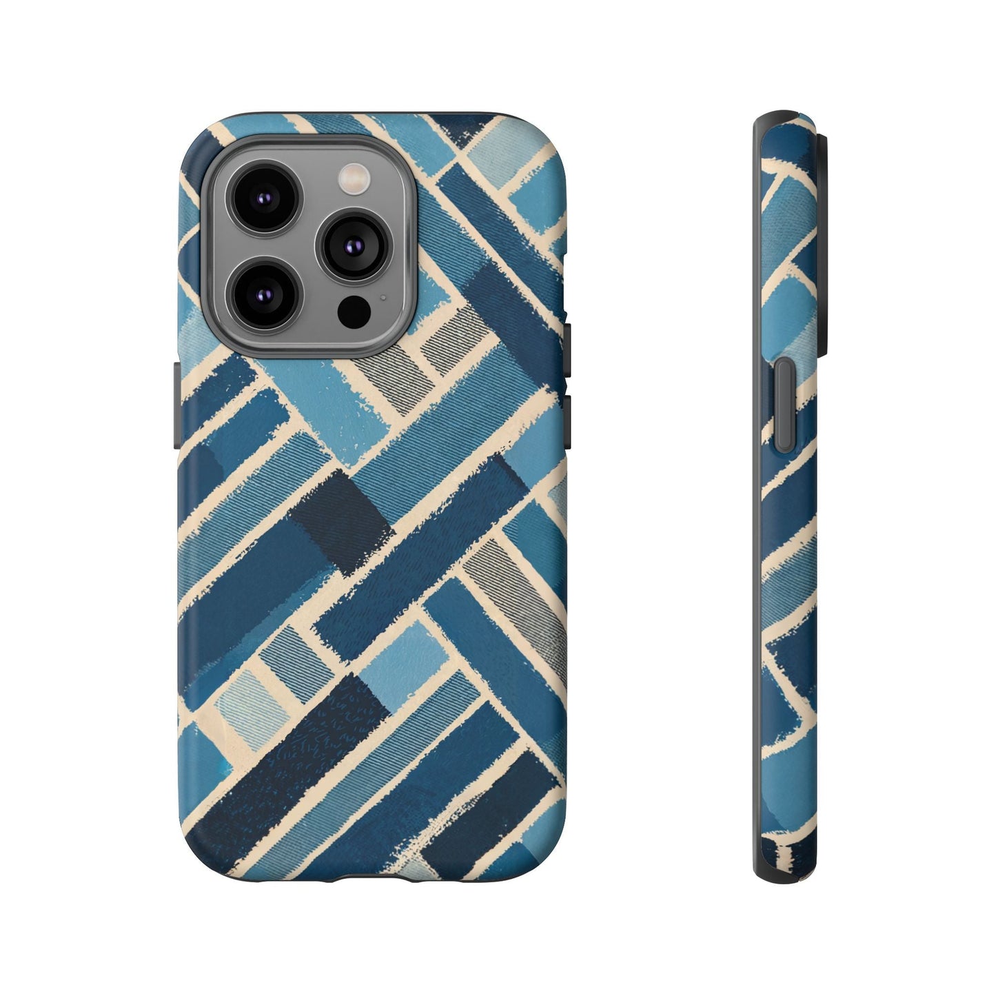 iphone case Abstract Denim Patchwork iPhone 14 Pro