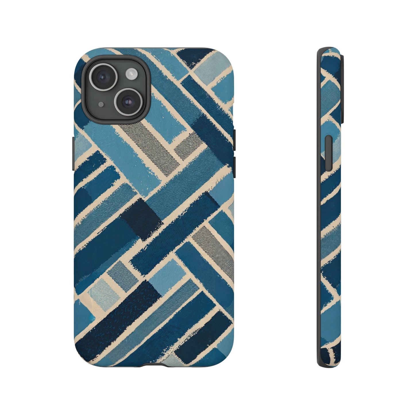 iphone case Abstract Denim Patchwork iPhone 15 Plus