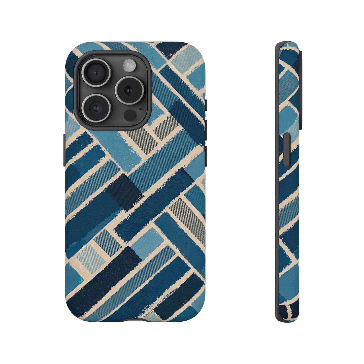 iphone case Abstract Denim Patchwork iPhone 15 Pro