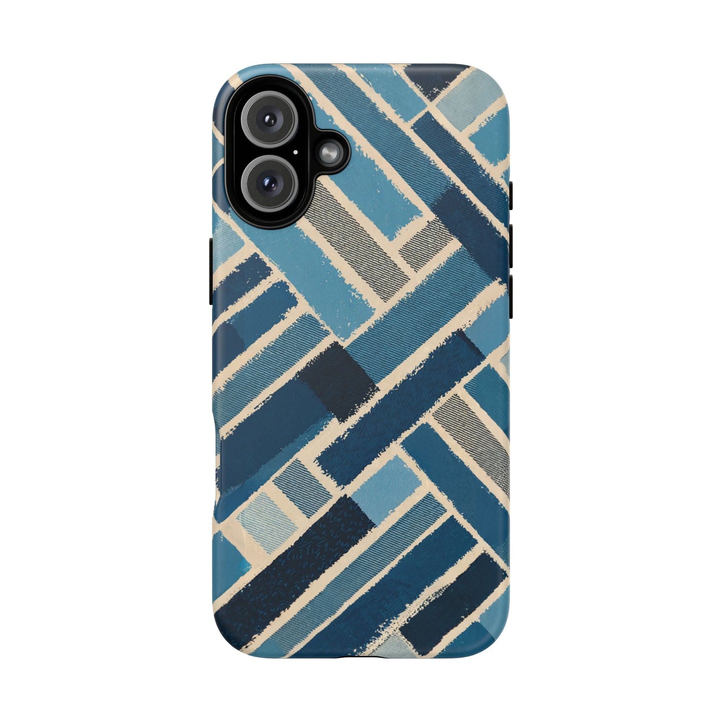 iphone case Abstract Denim Patchwork iPhone 16 Plus