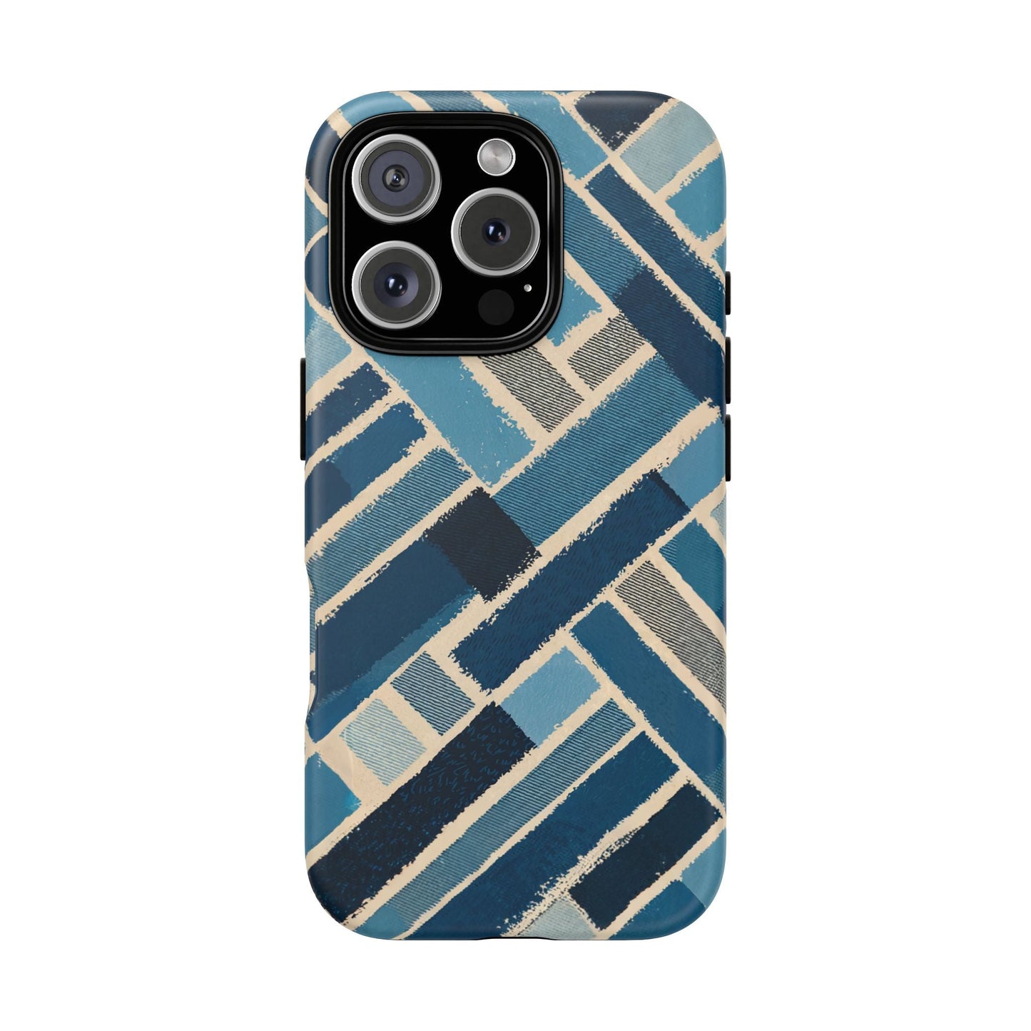 iphone case Abstract Denim Patchwork iPhone 16 Pro