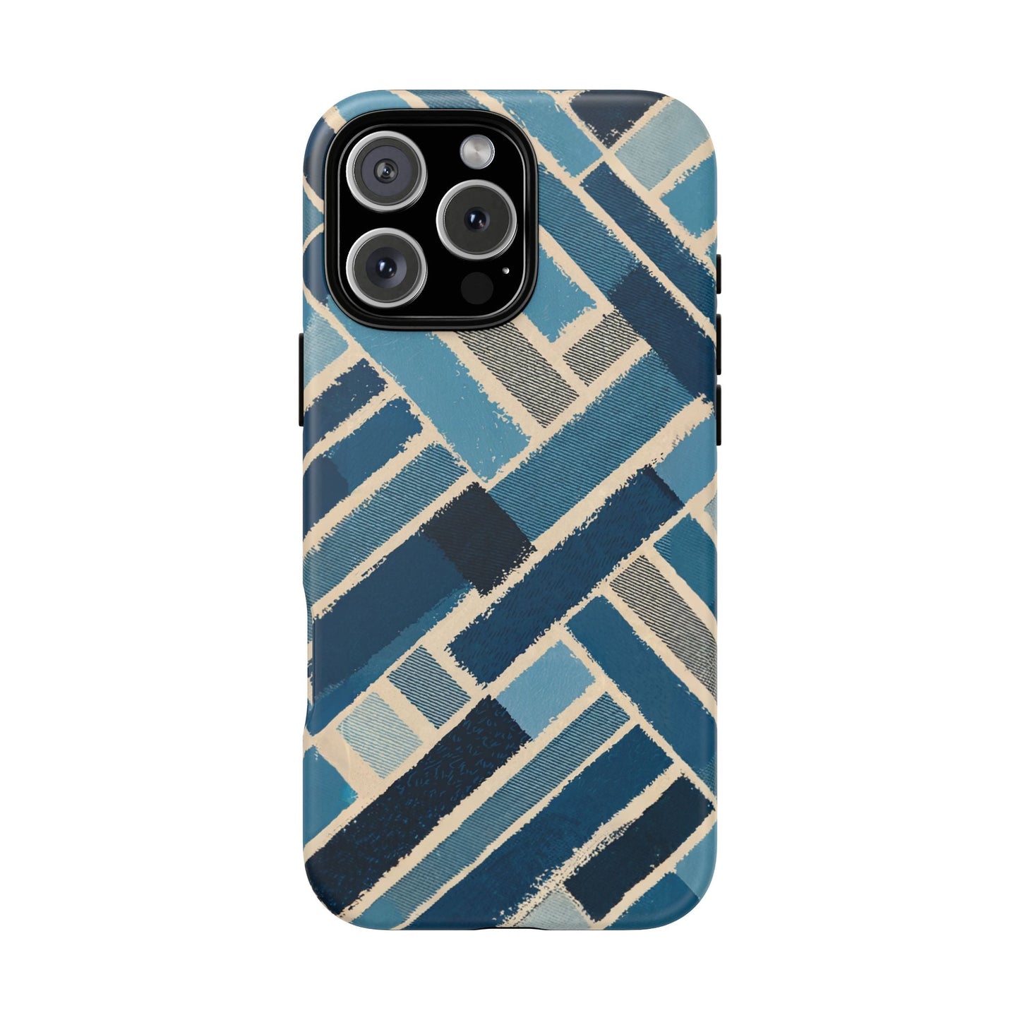 iphone case Abstract Denim Patchwork iPhone 16 Pro Max