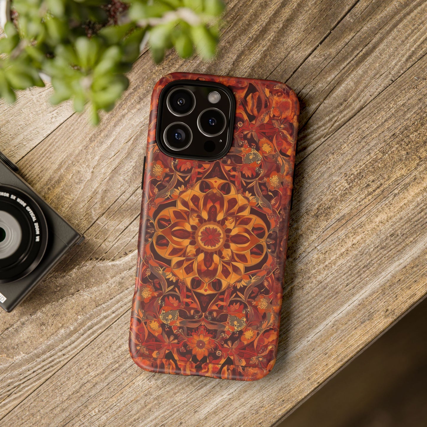 iphone case Amber Mandala Fusion