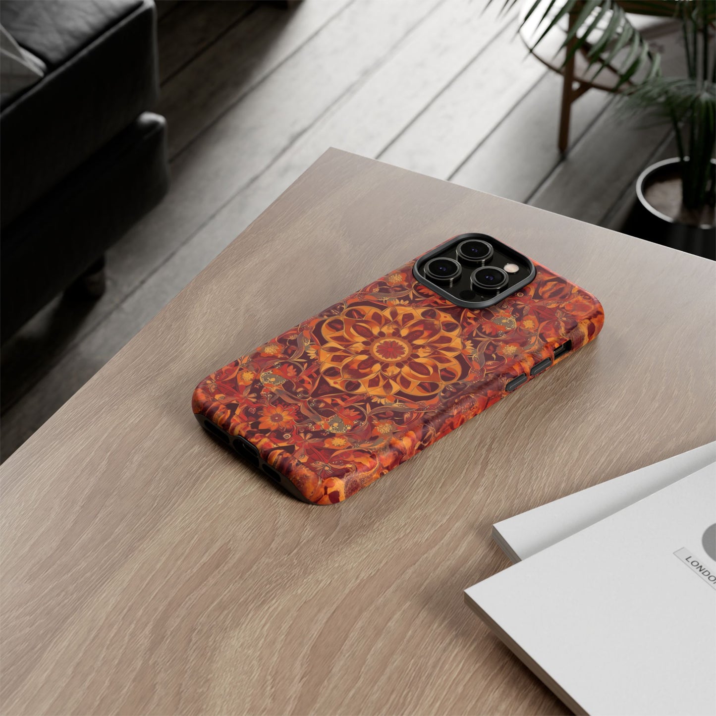 iphone case Amber Mandala Fusion
