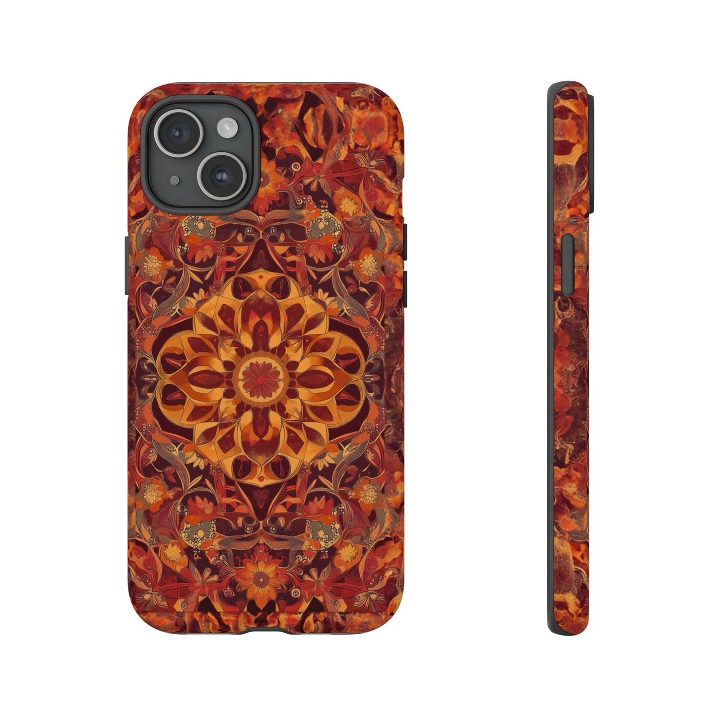 iphone case Amber Mandala Fusion iPhone 15 Plus