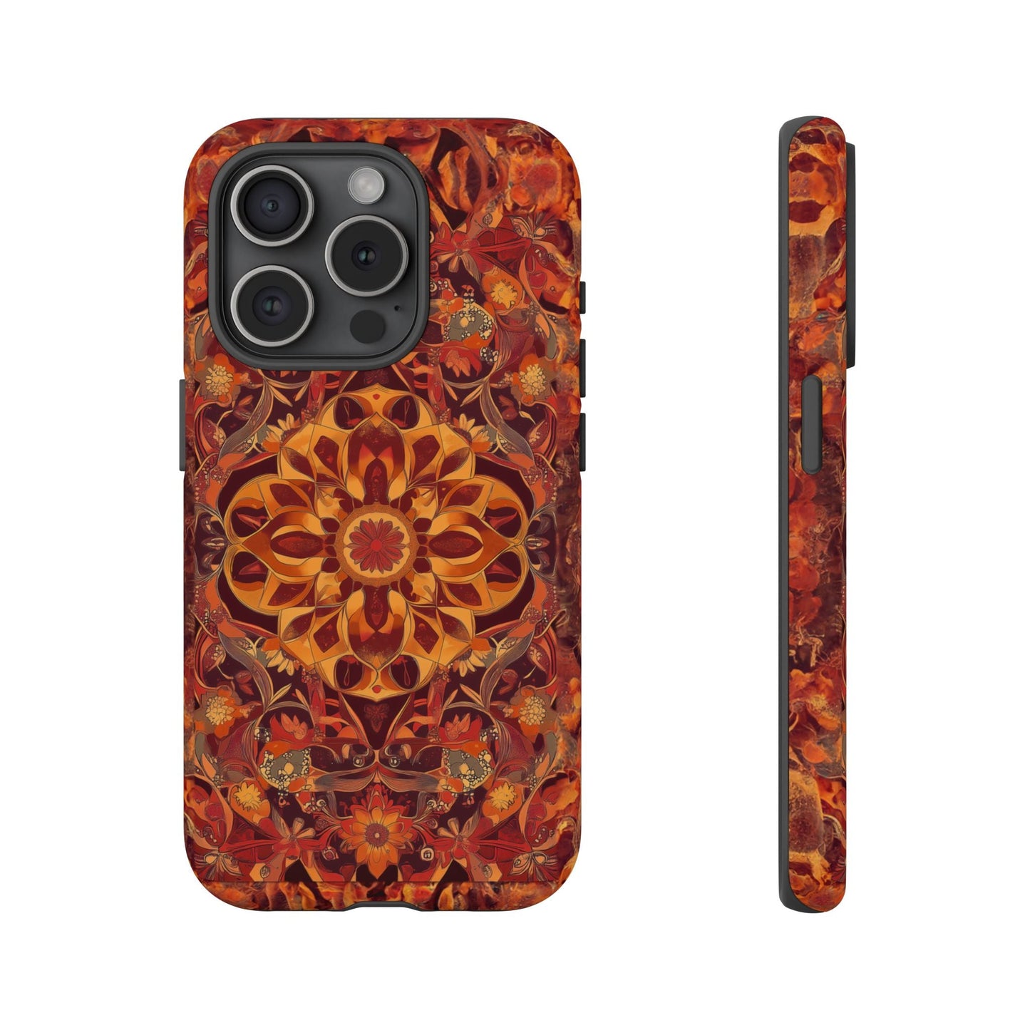 iphone case Amber Mandala Fusion iPhone 15 Pro