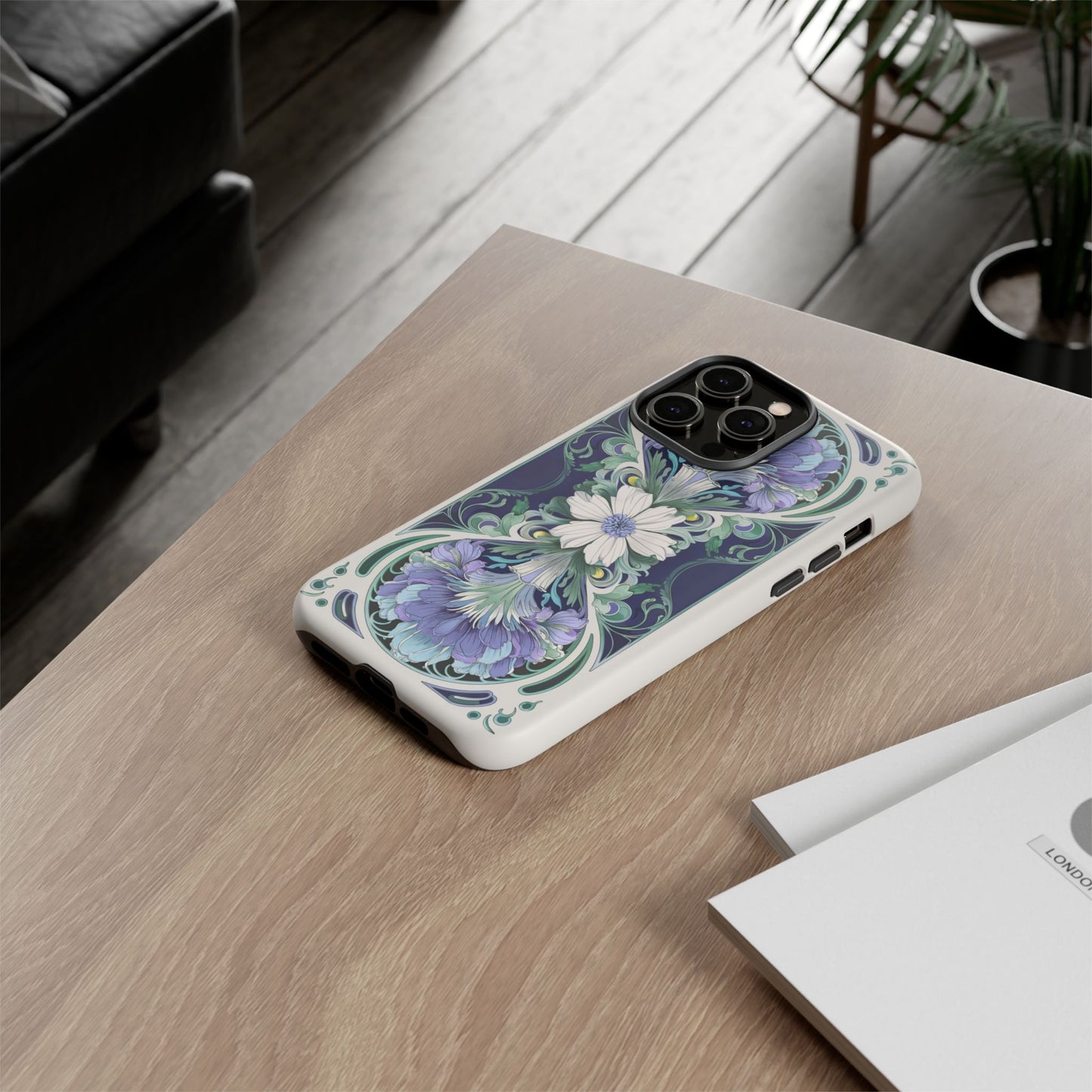 iphone case Art Nouveau Floral Elegance