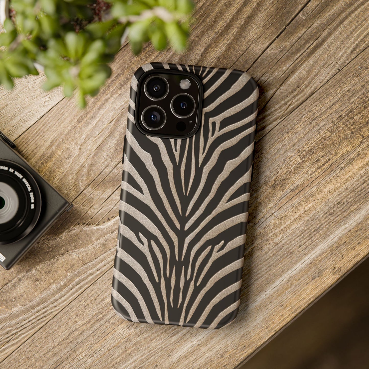 iphone case BACKBURNER Striped Zebra Pattern