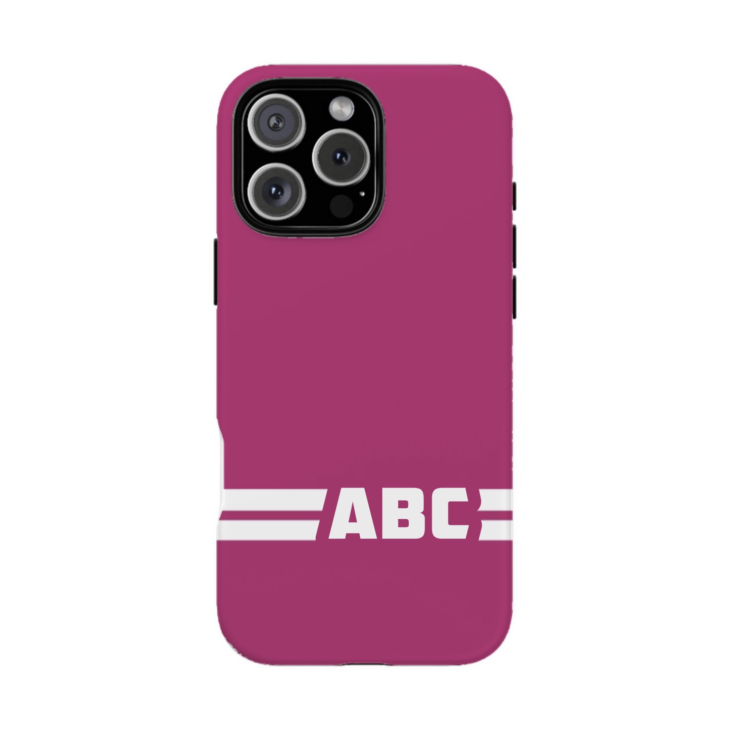 iphone case Berry Burst Racing Stripe Monogram