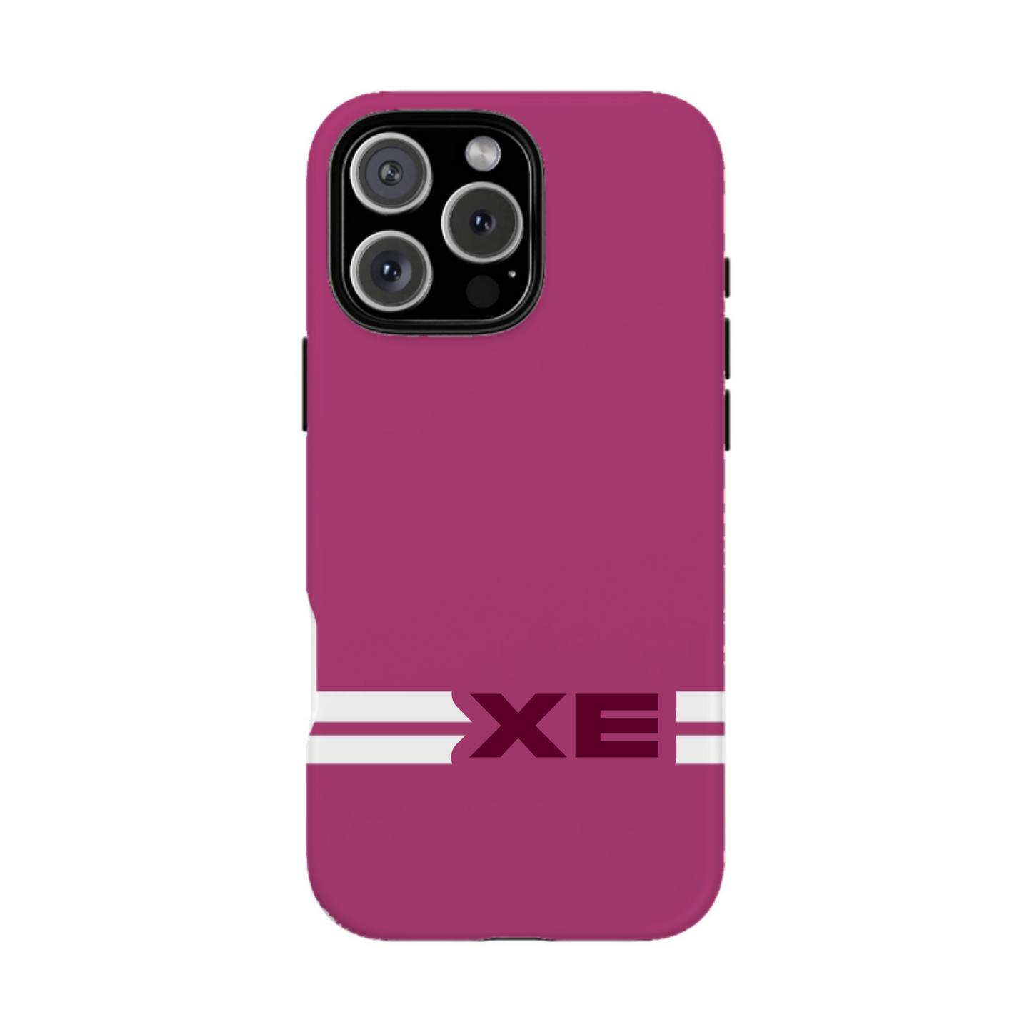 iphone case Berry Burst Racing Stripe Monogram