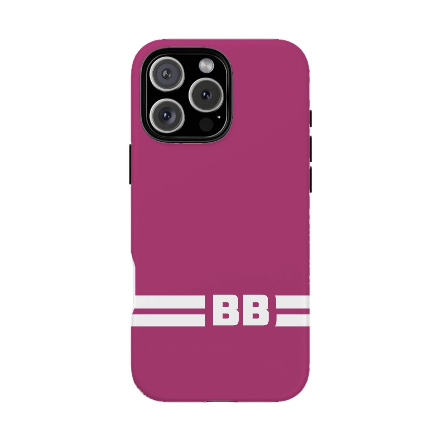 iphone case Berry Burst Racing Stripe Monogram