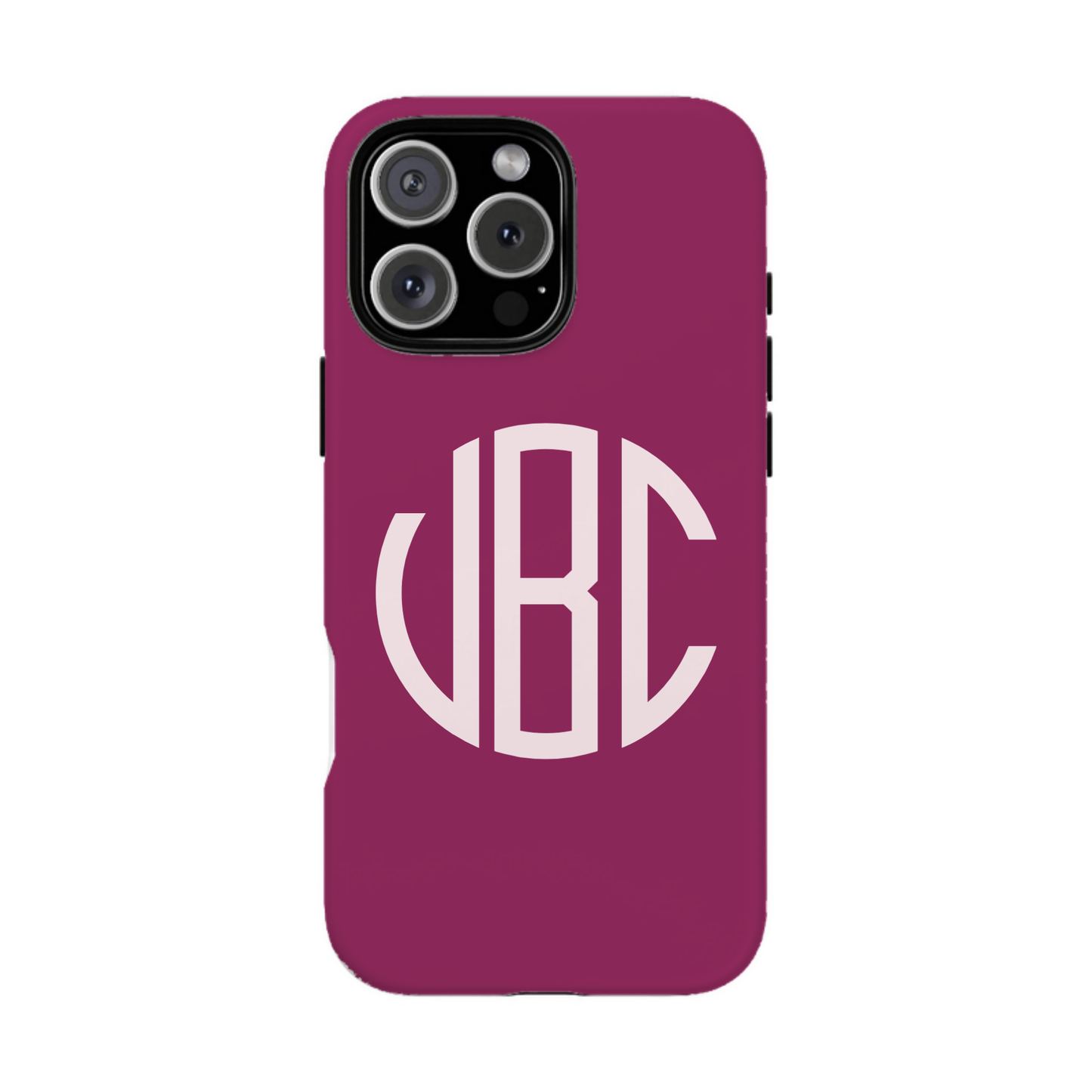 iphone case Berry Burst Round 3 Initials