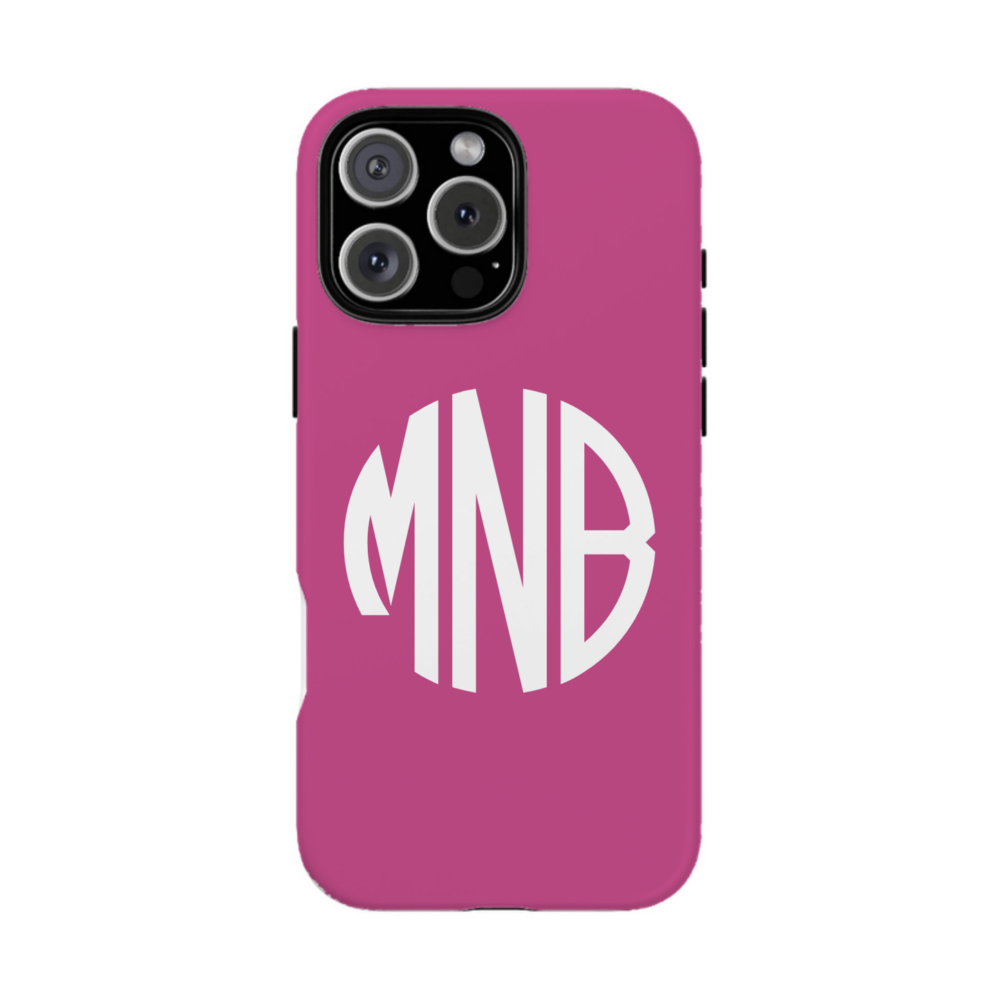 iphone case Berry Burst Round 3 Initials