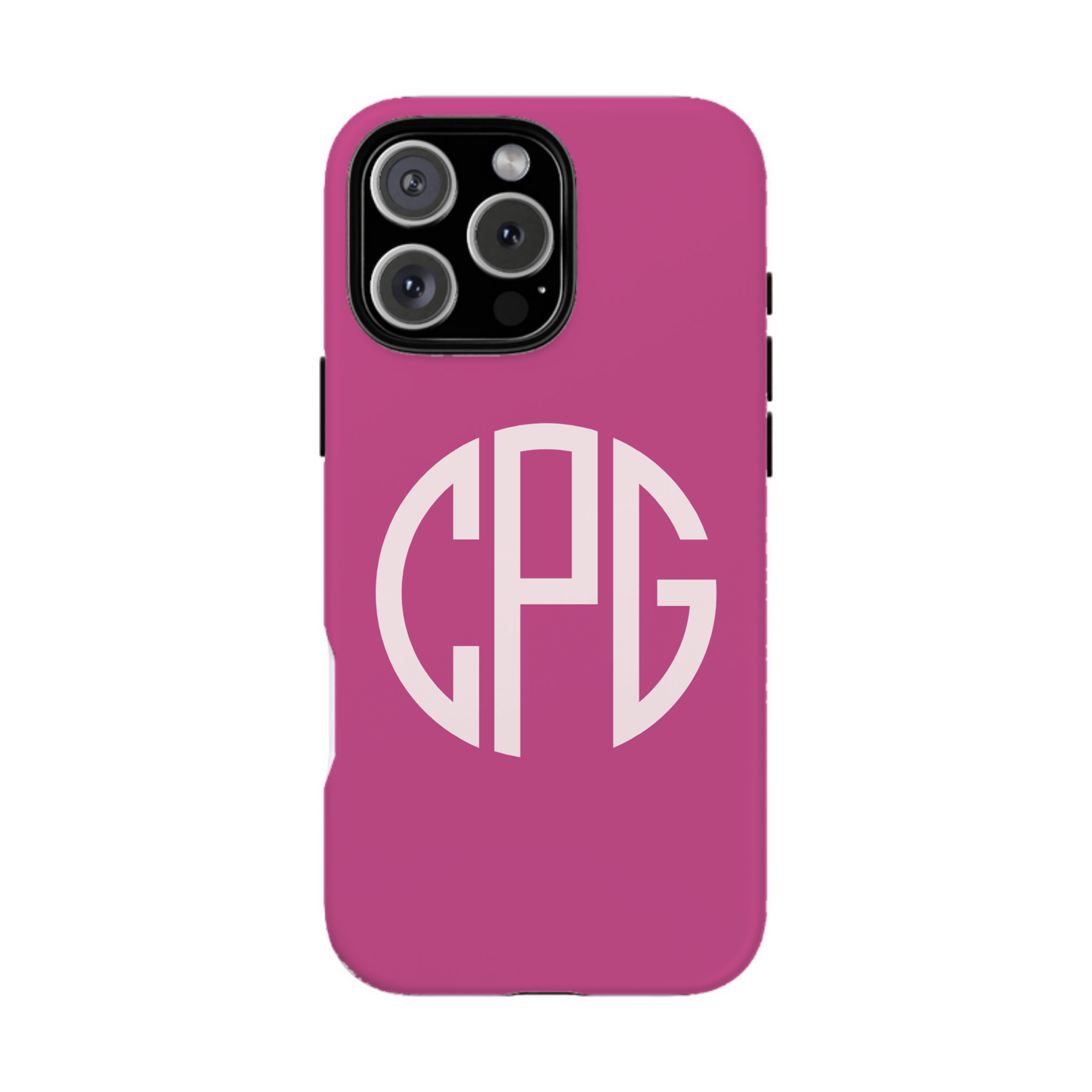 iphone case Berry Burst Round 3 Initials