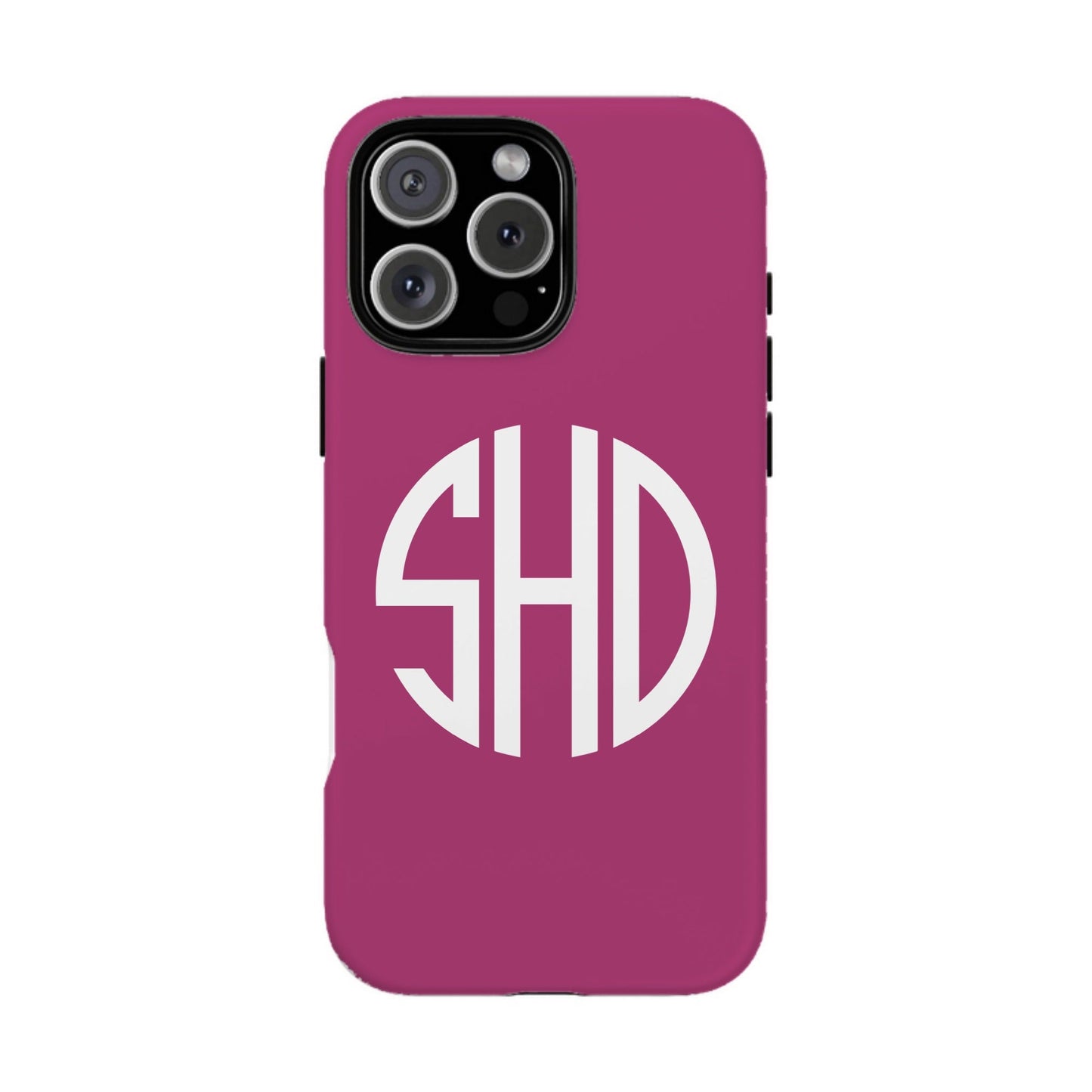 iphone case Berry Burst Round 3 Initials