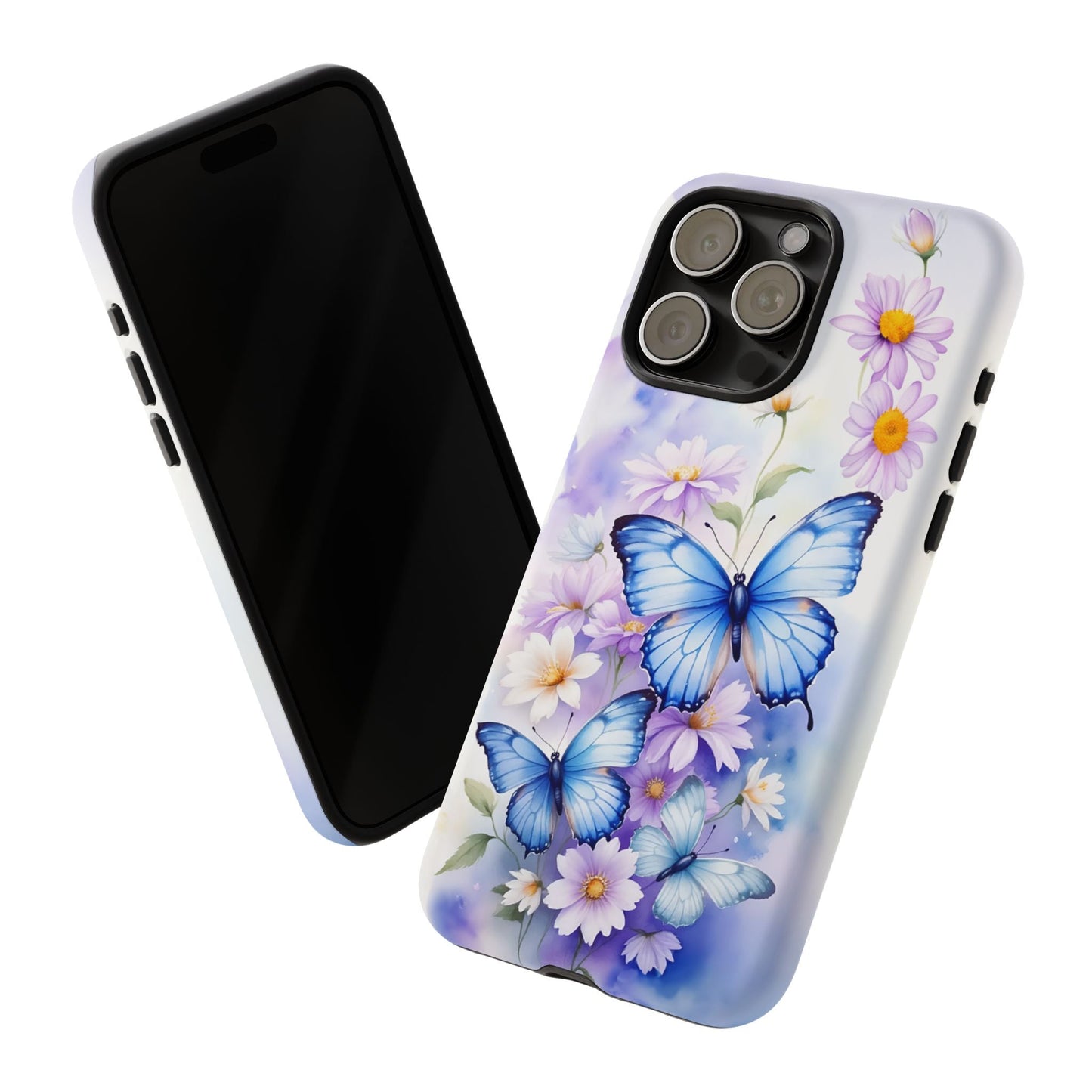 iphone case Blue Butterfly Garden