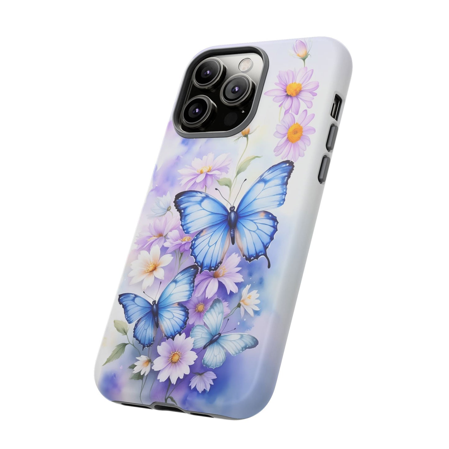 iphone case Blue Butterfly Garden