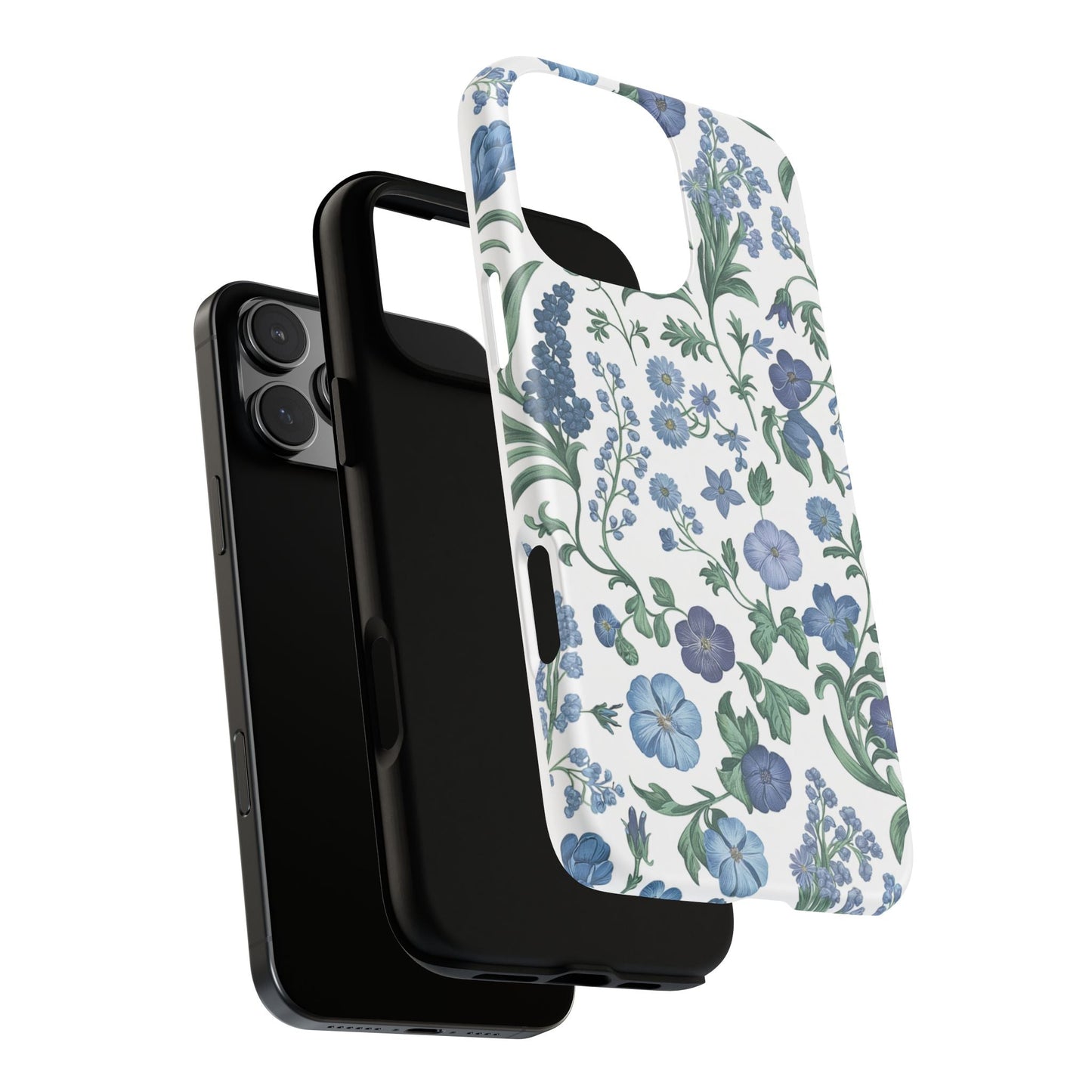 iphone case Blue Floral Elegance