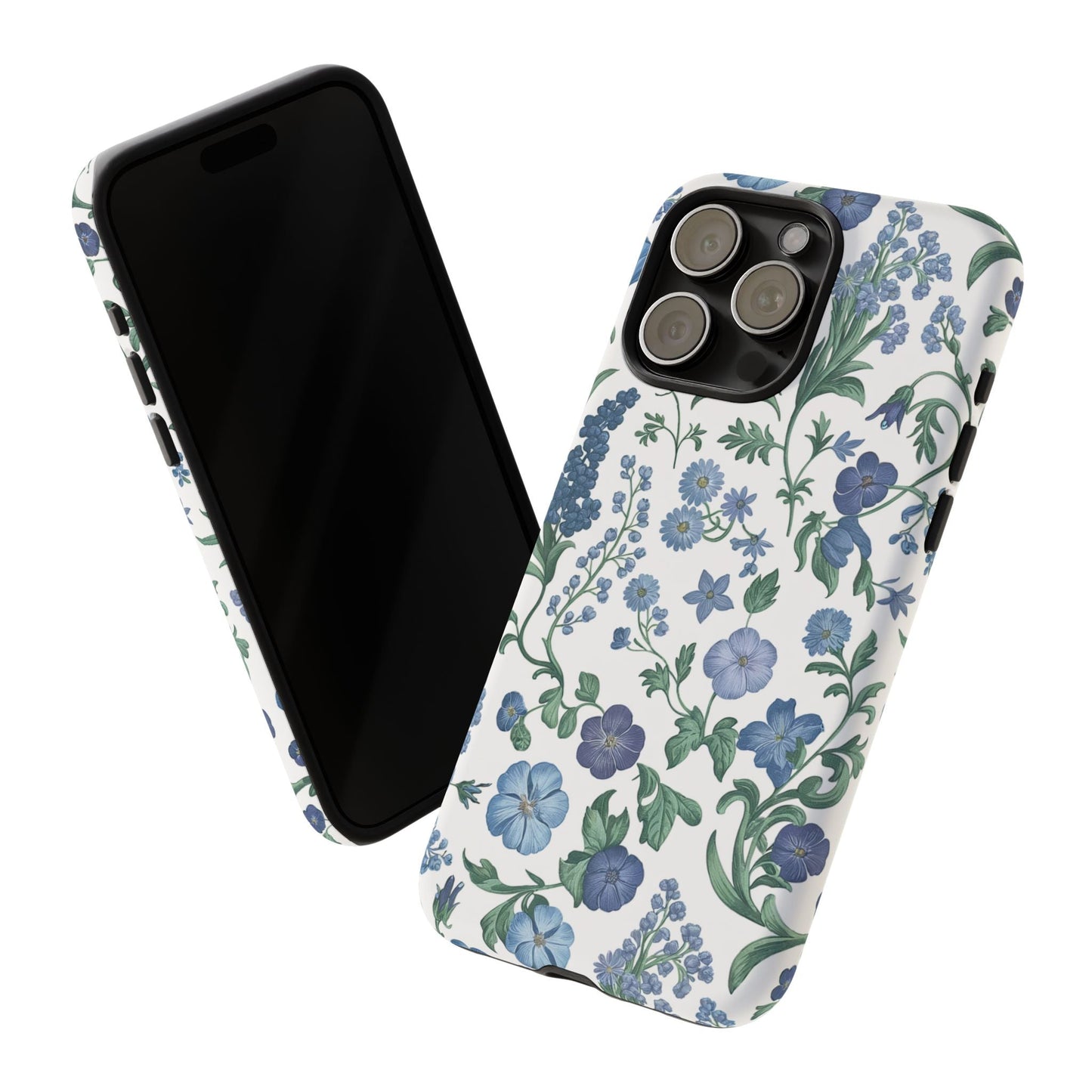 iphone case Blue Floral Elegance