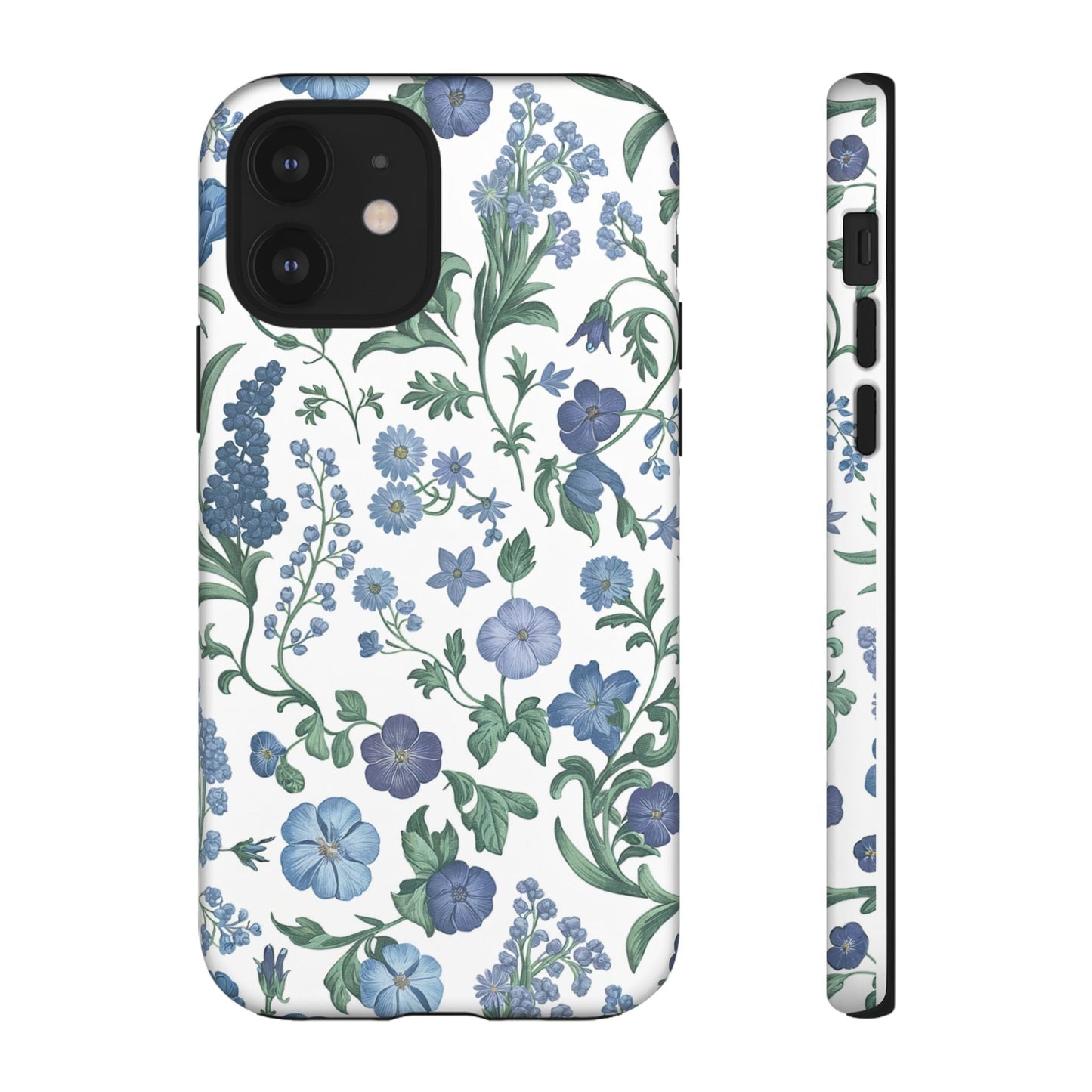 iphone case Blue Floral Elegance iPhone 12