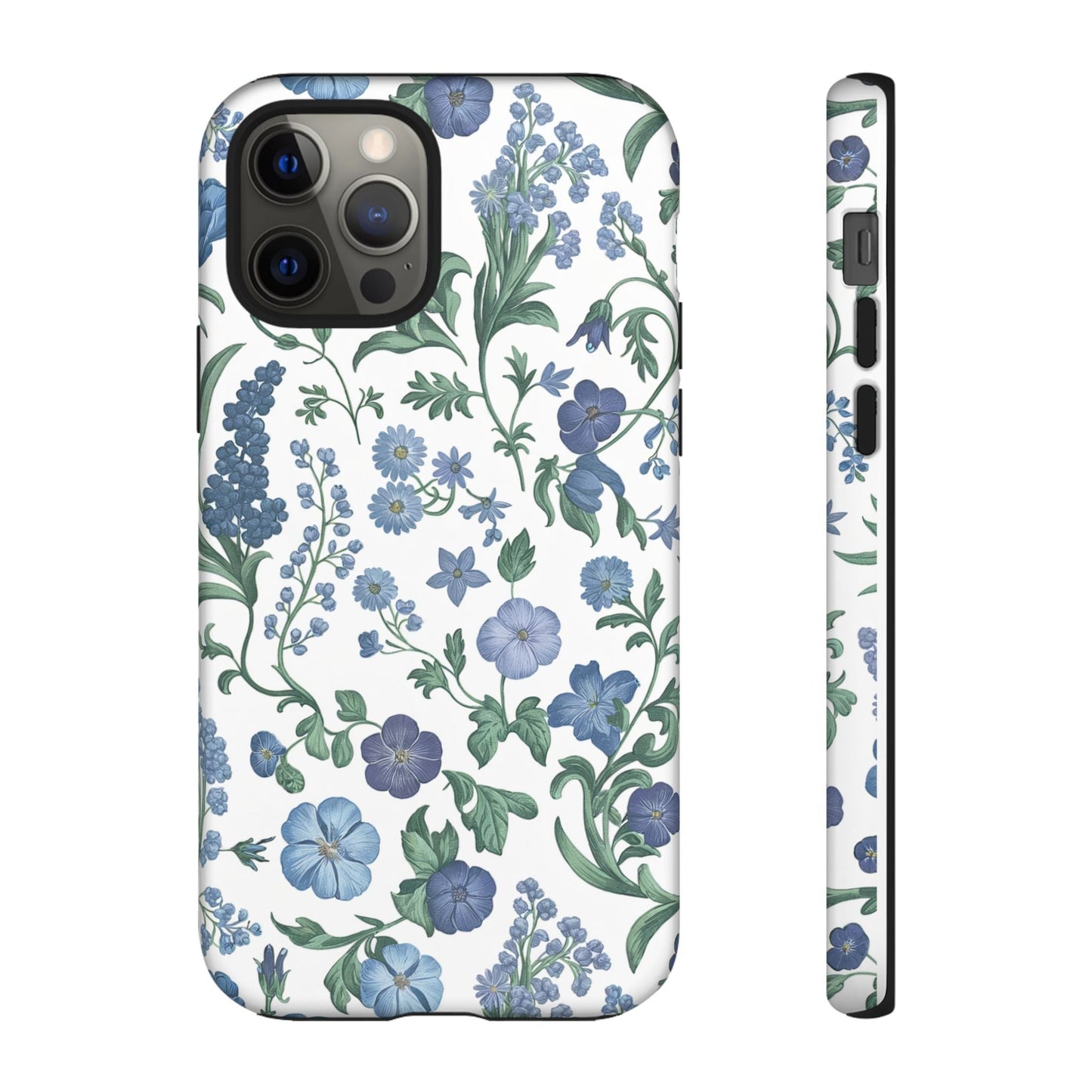 iphone case Blue Floral Elegance iPhone 12 Pro
