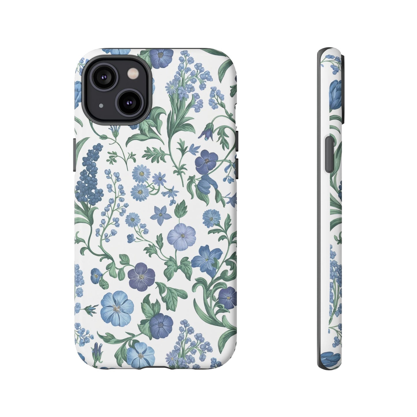 iphone case Blue Floral Elegance iPhone 14 Plus