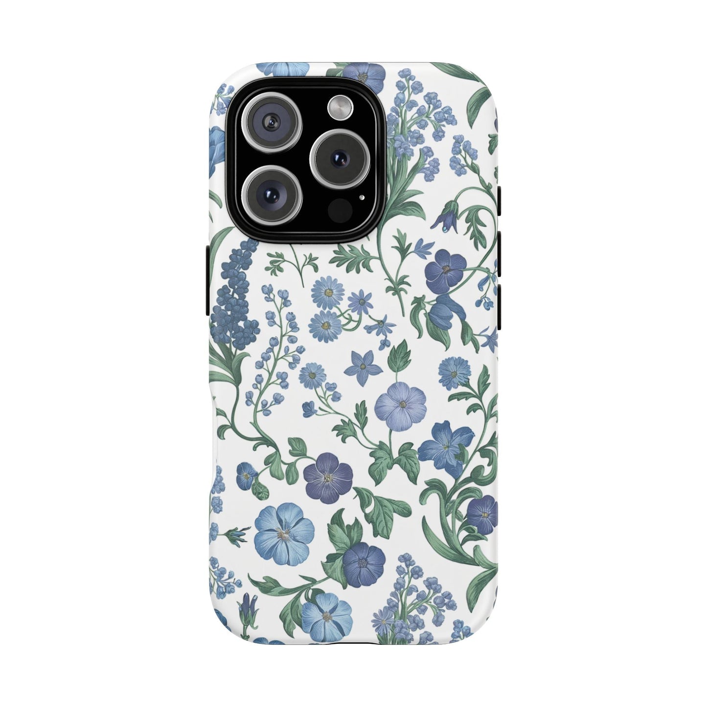 iphone case Blue Floral Elegance iPhone 16 Pro