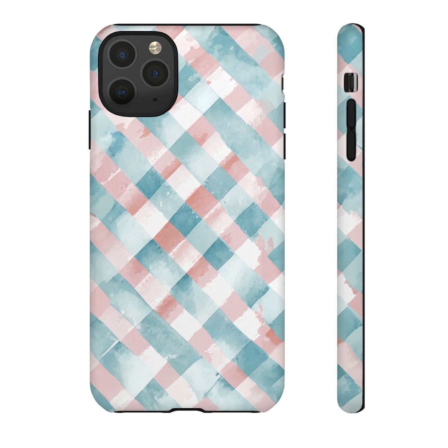 iphone case Blush Aqua Gingham iPhone 11 Pro Max