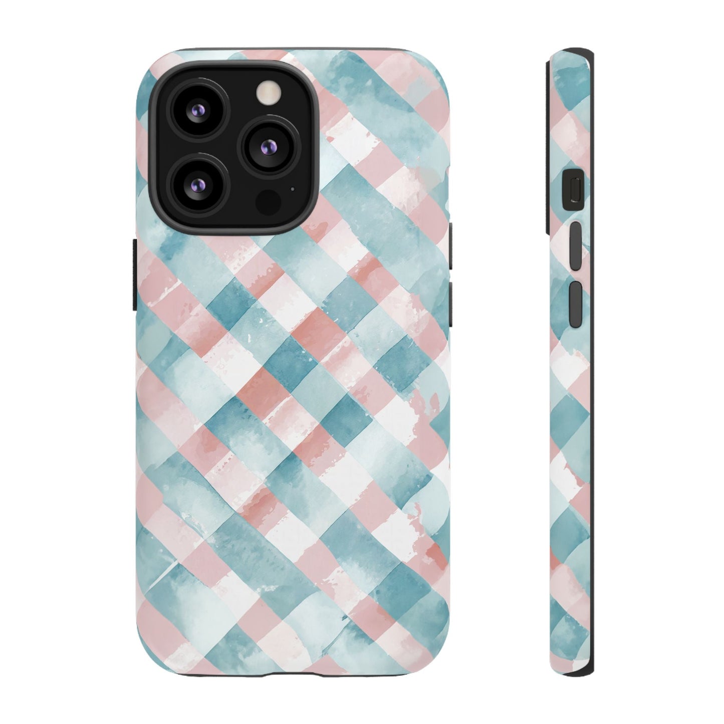 iphone case Blush Aqua Gingham iPhone 13 Pro