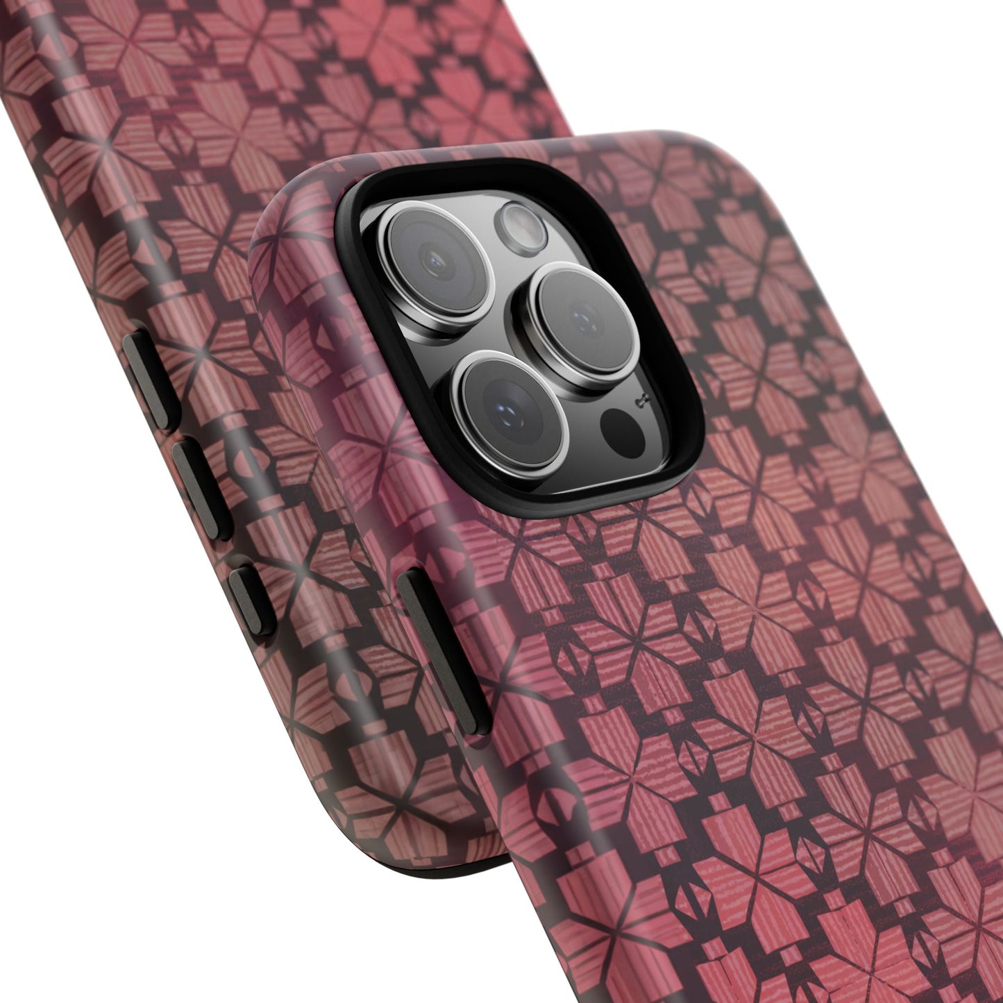iphone case Blush Geometric Lattice