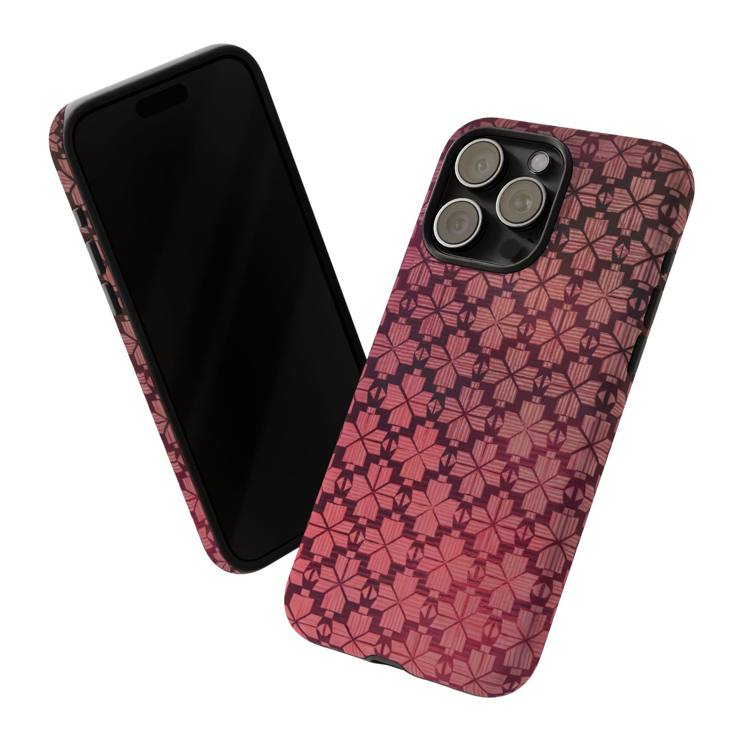 iphone case Blush Geometric Lattice