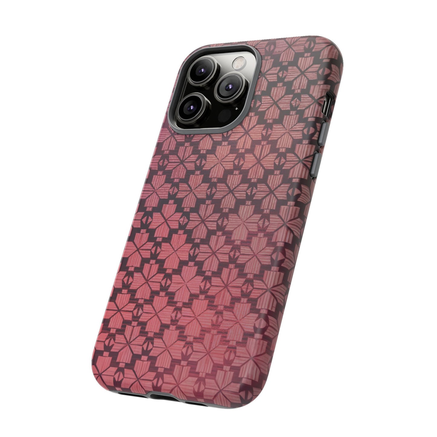 iphone case Blush Geometric Lattice