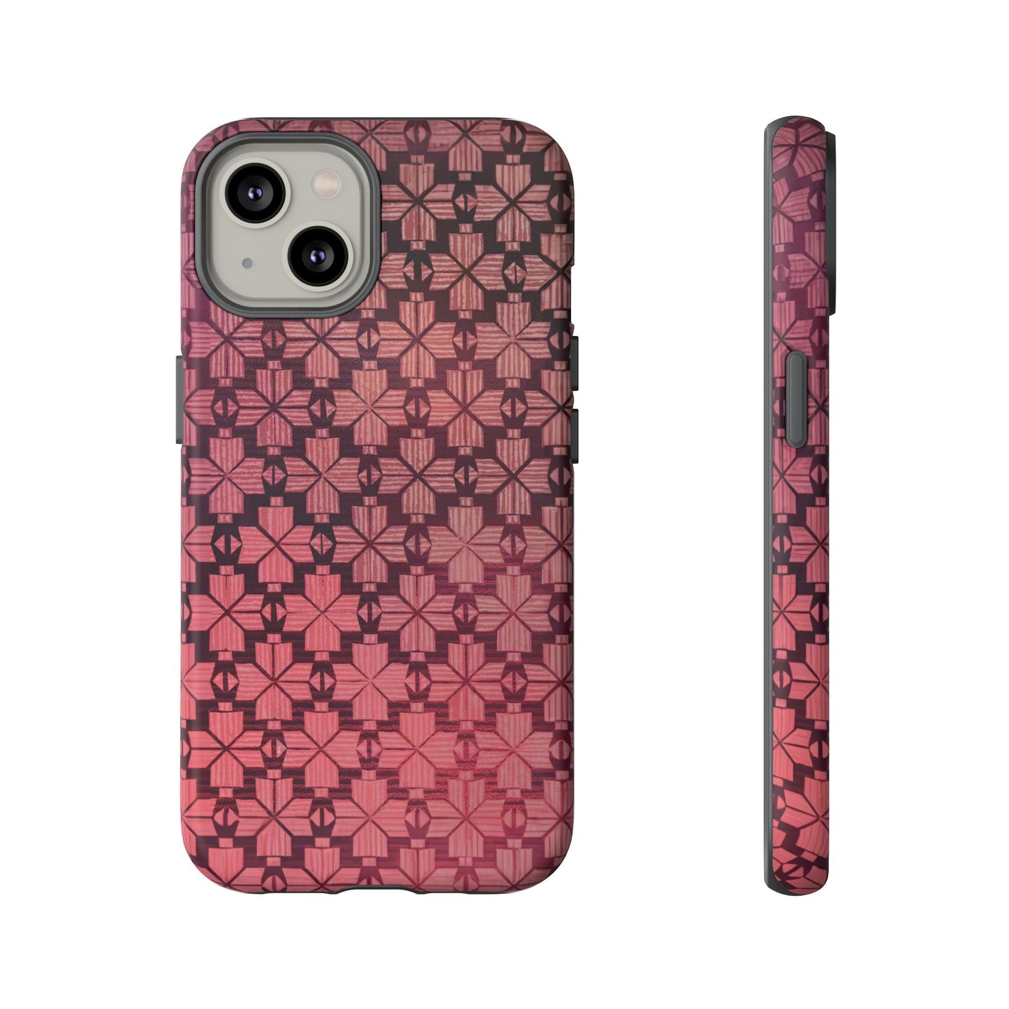 iphone case Blush Geometric Lattice iPhone 14