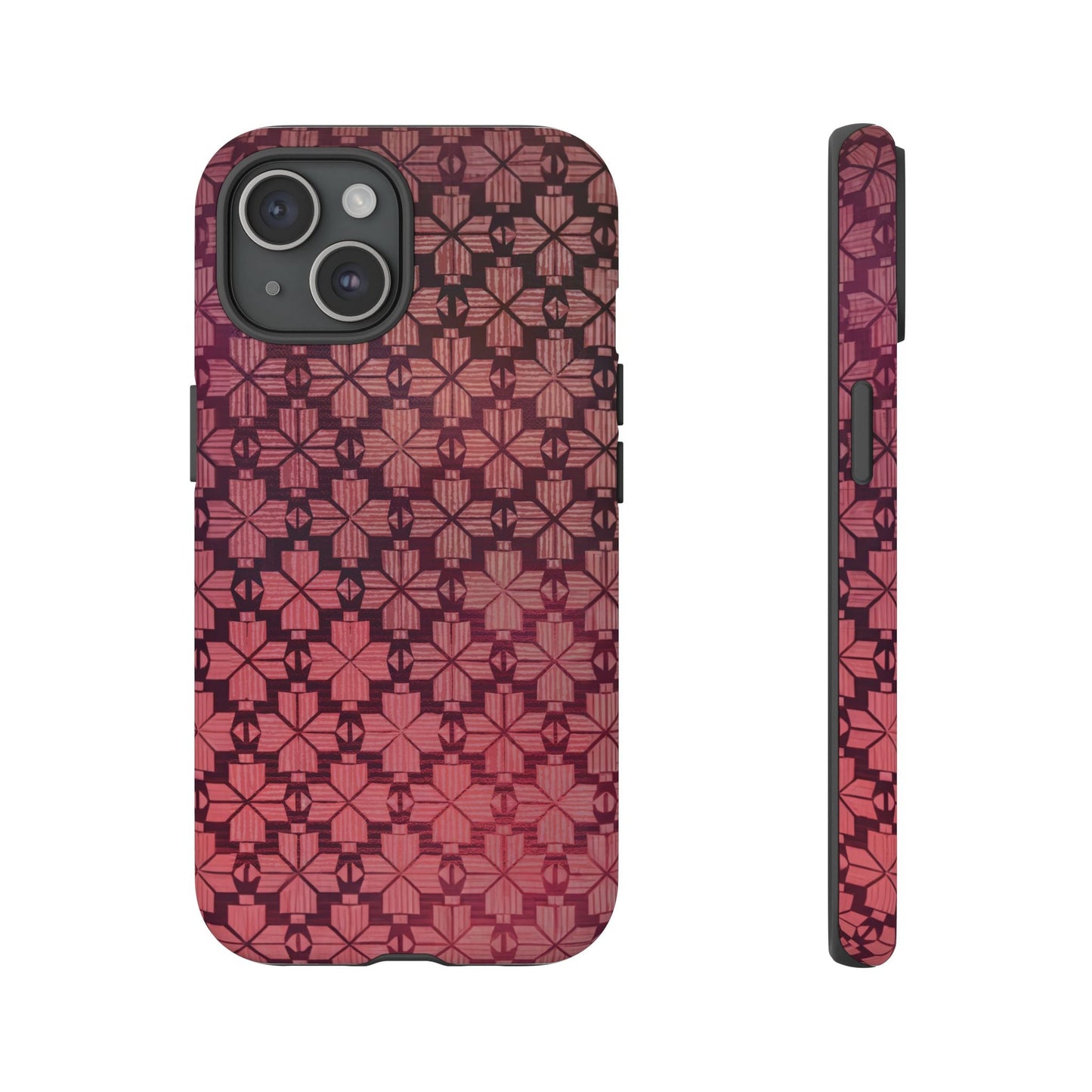 iphone case Blush Geometric Lattice iPhone 15