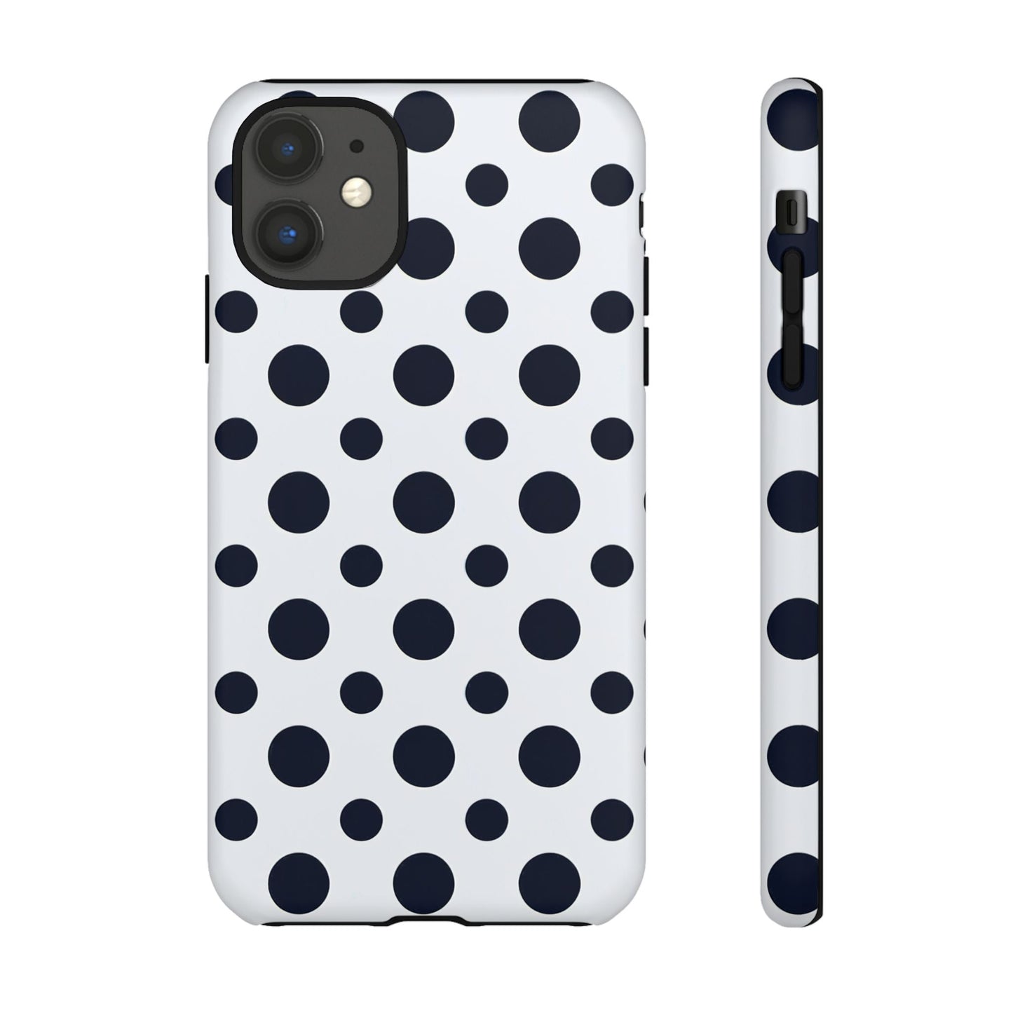 iphone case Bold Navy Spots iPhone 11