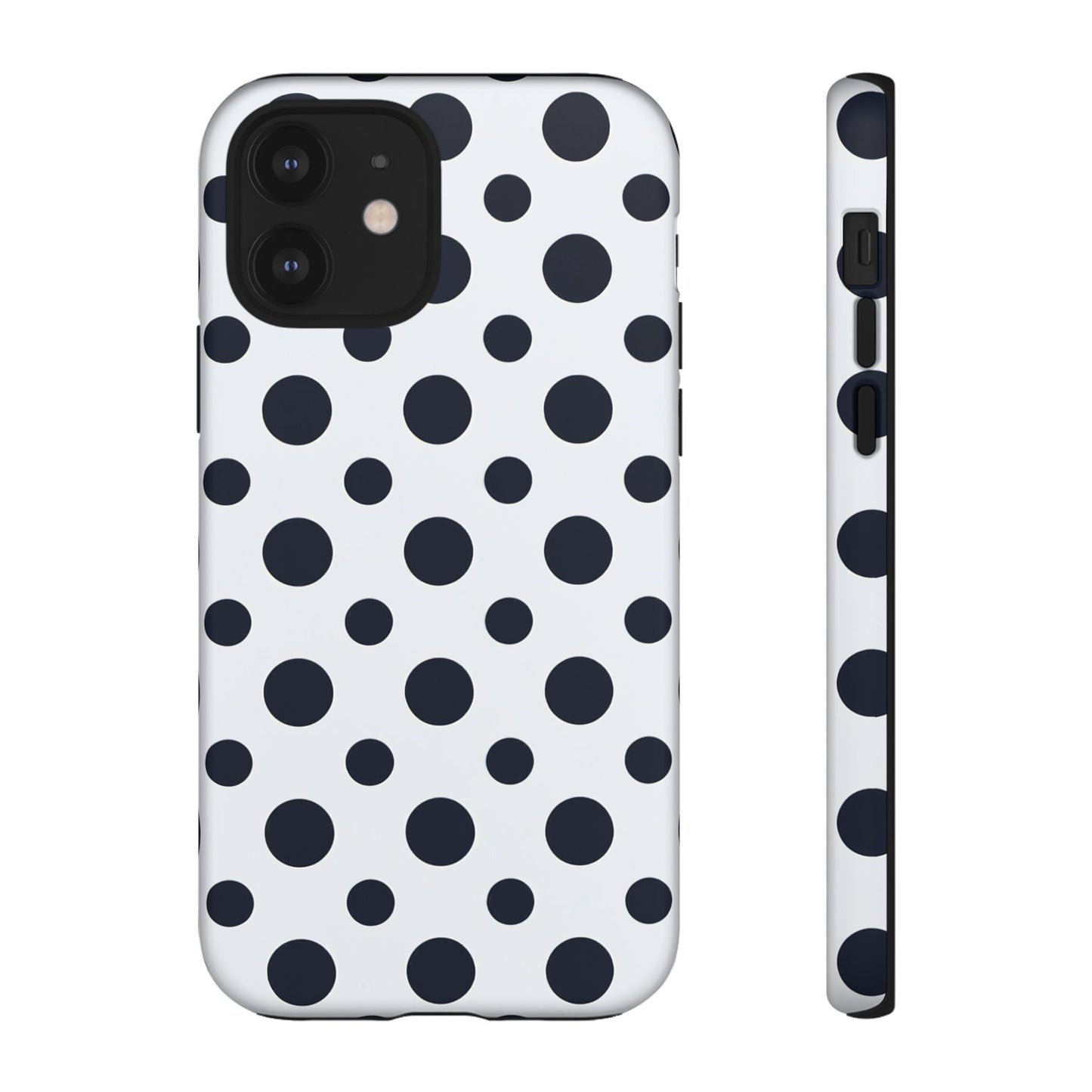 iphone case Bold Navy Spots iPhone 12