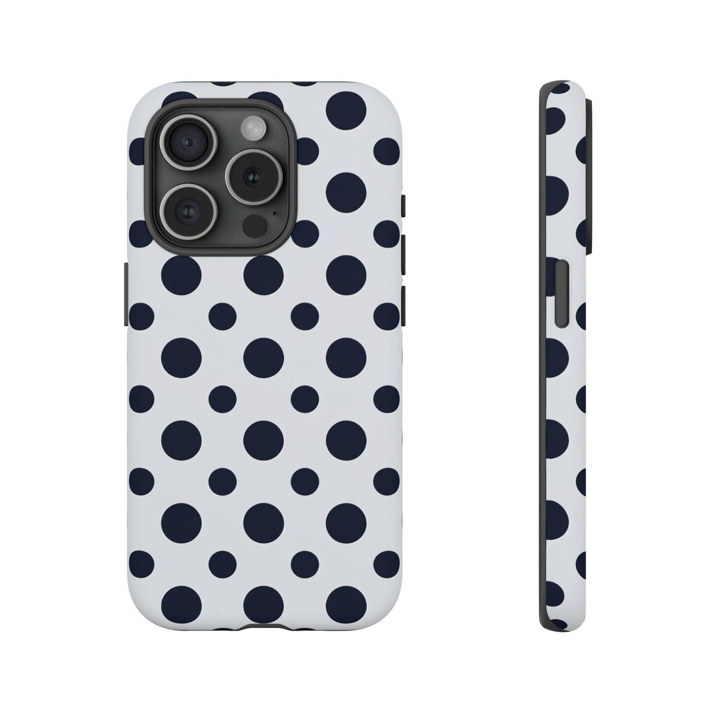 iphone case Bold Navy Spots iPhone 15 Pro
