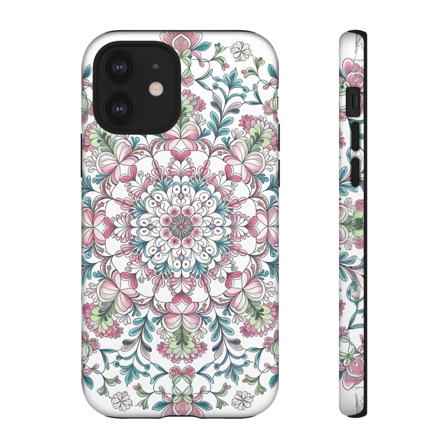 iphone case Botanical Mandala Elegance iPhone 12