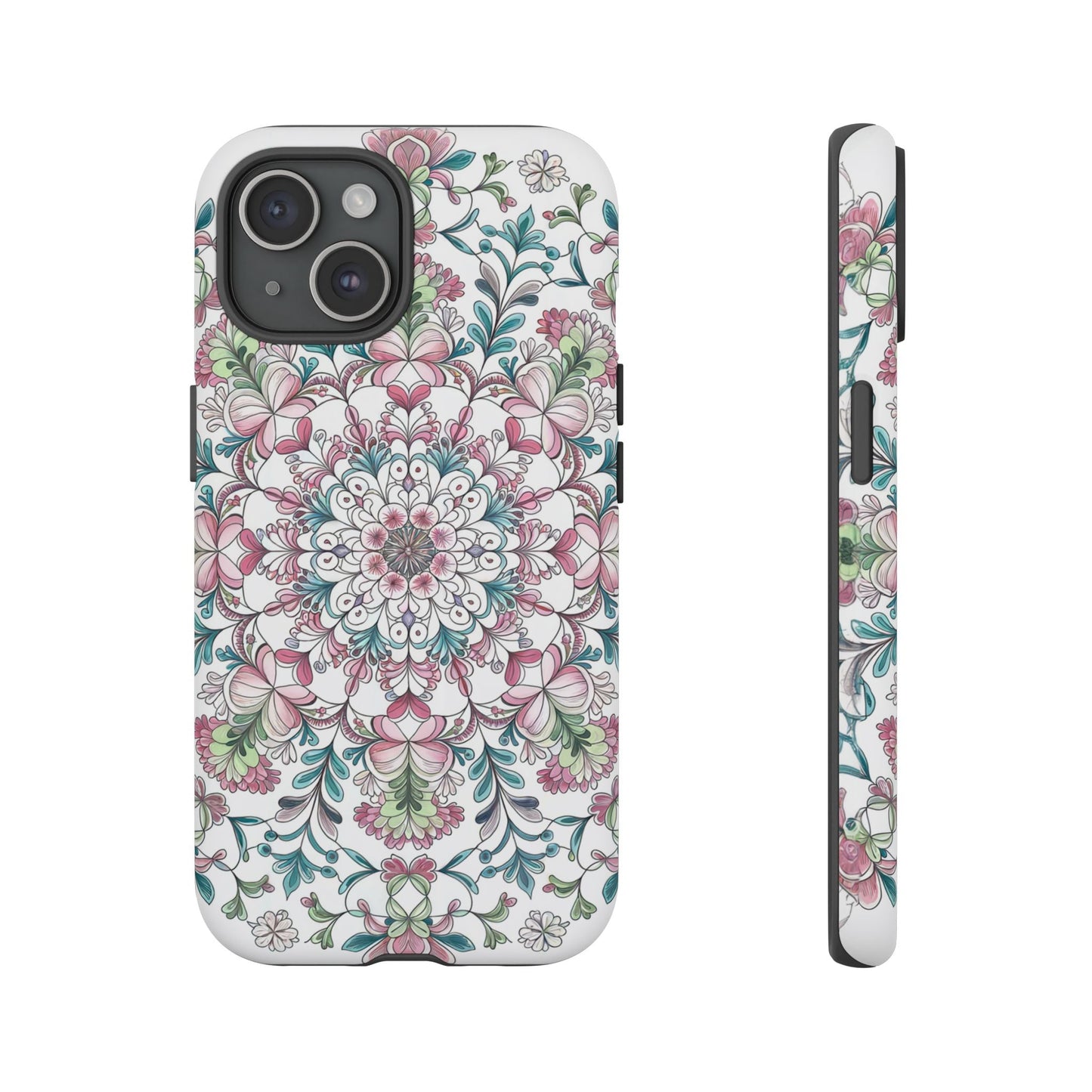 iphone case Botanical Mandala Elegance iPhone 15