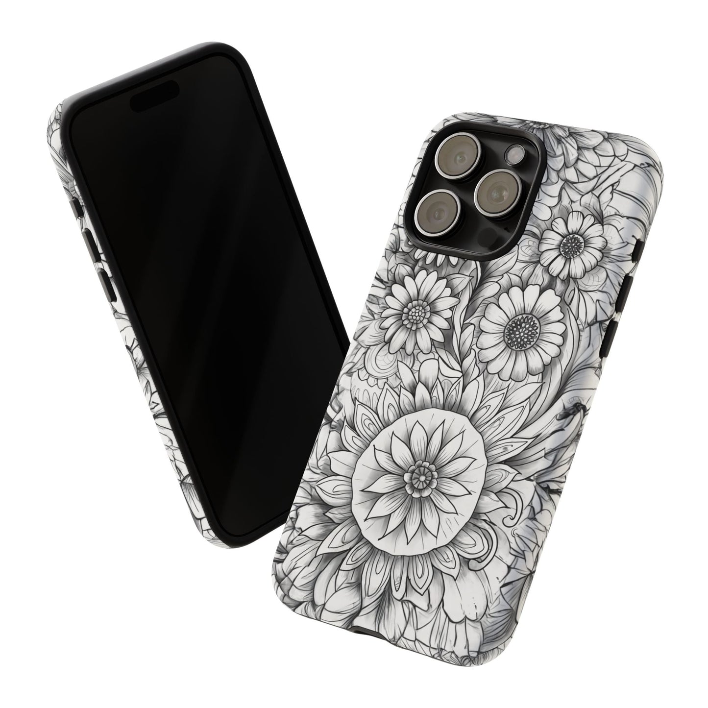 iphone case Botanical Sketch Elegance