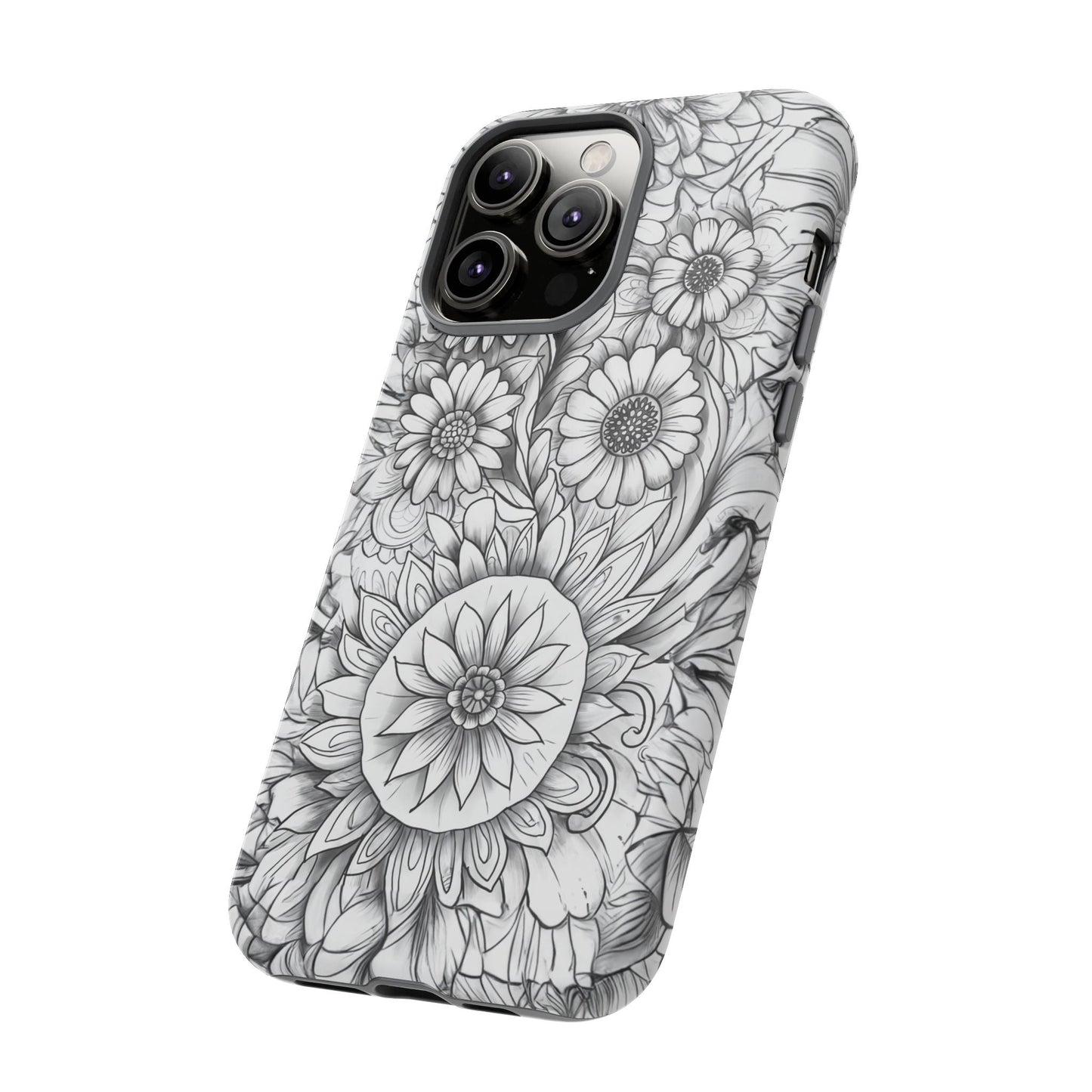 iphone case Botanical Sketch Elegance