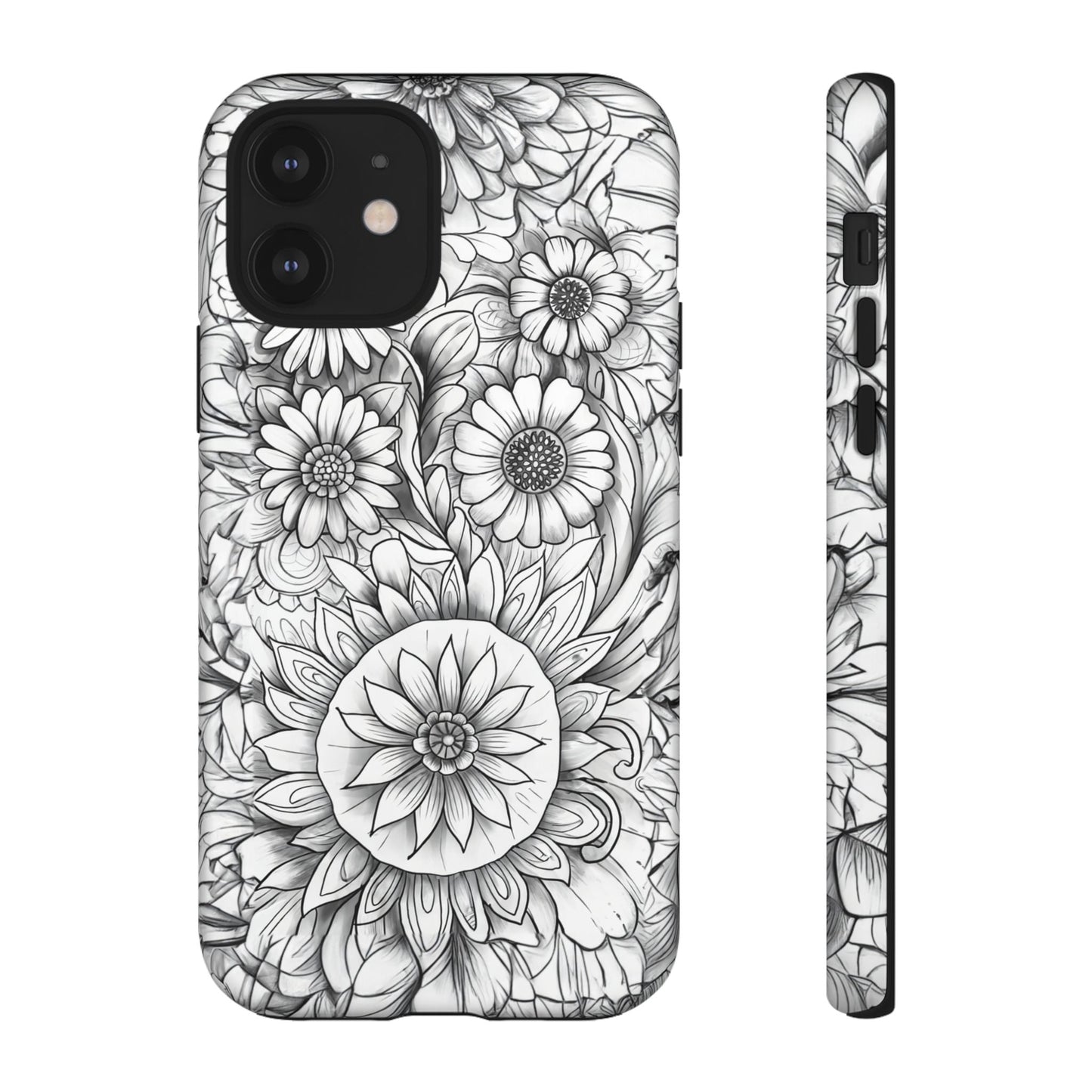 iphone case Botanical Sketch Elegance iPhone 12