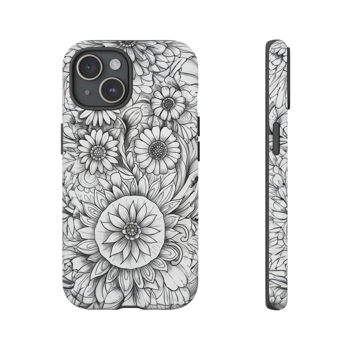 iphone case Botanical Sketch Elegance iPhone 15